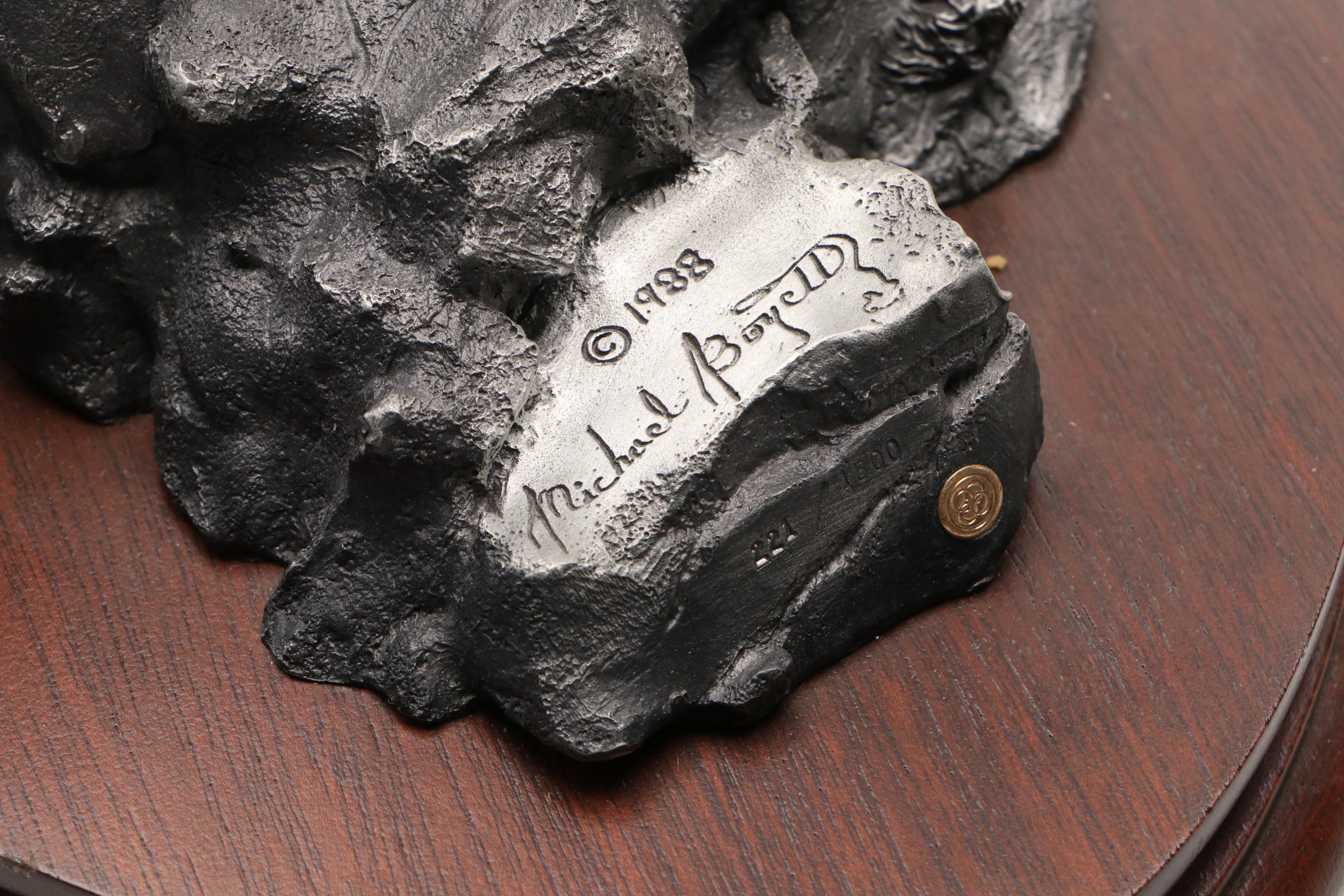 Bronze Sculpture After Michael Boyett "Attack on the Iron Horse," 1988