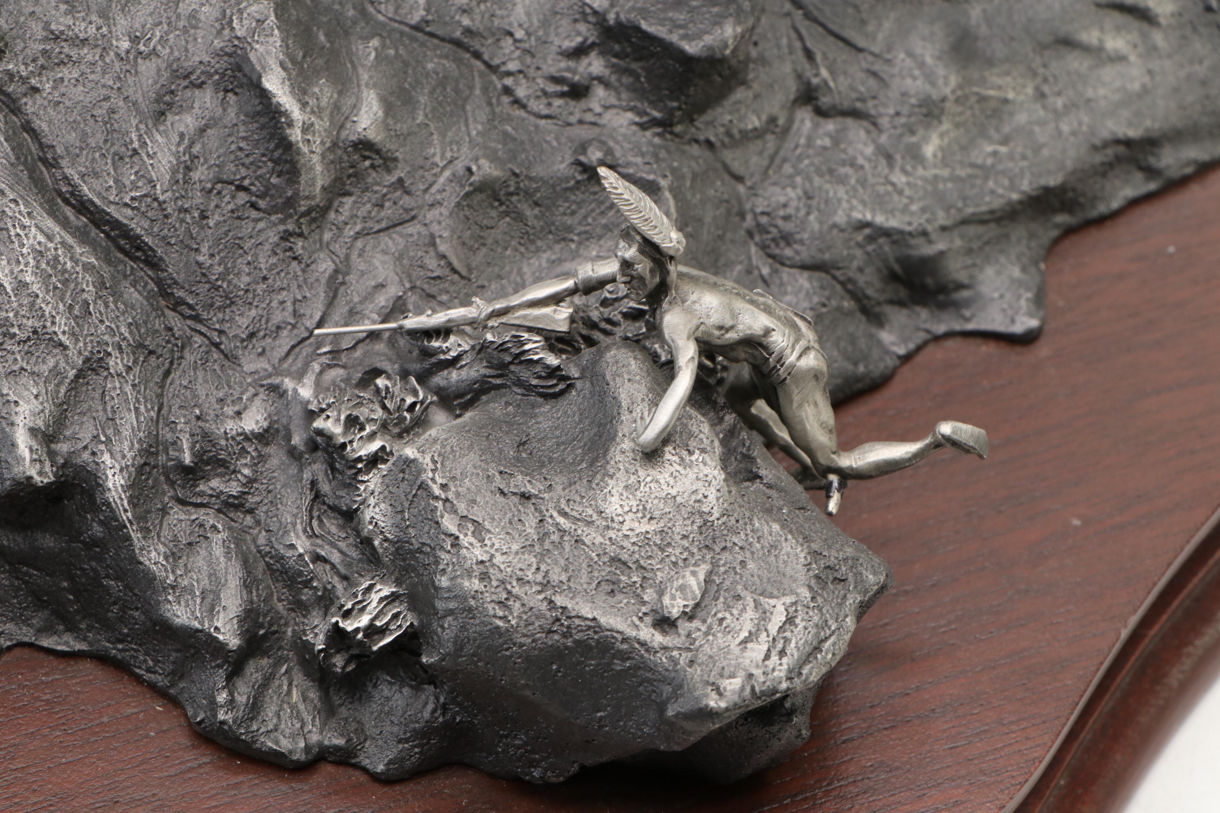 Bronze Sculpture After Michael Boyett "Attack on the Iron Horse," 1988