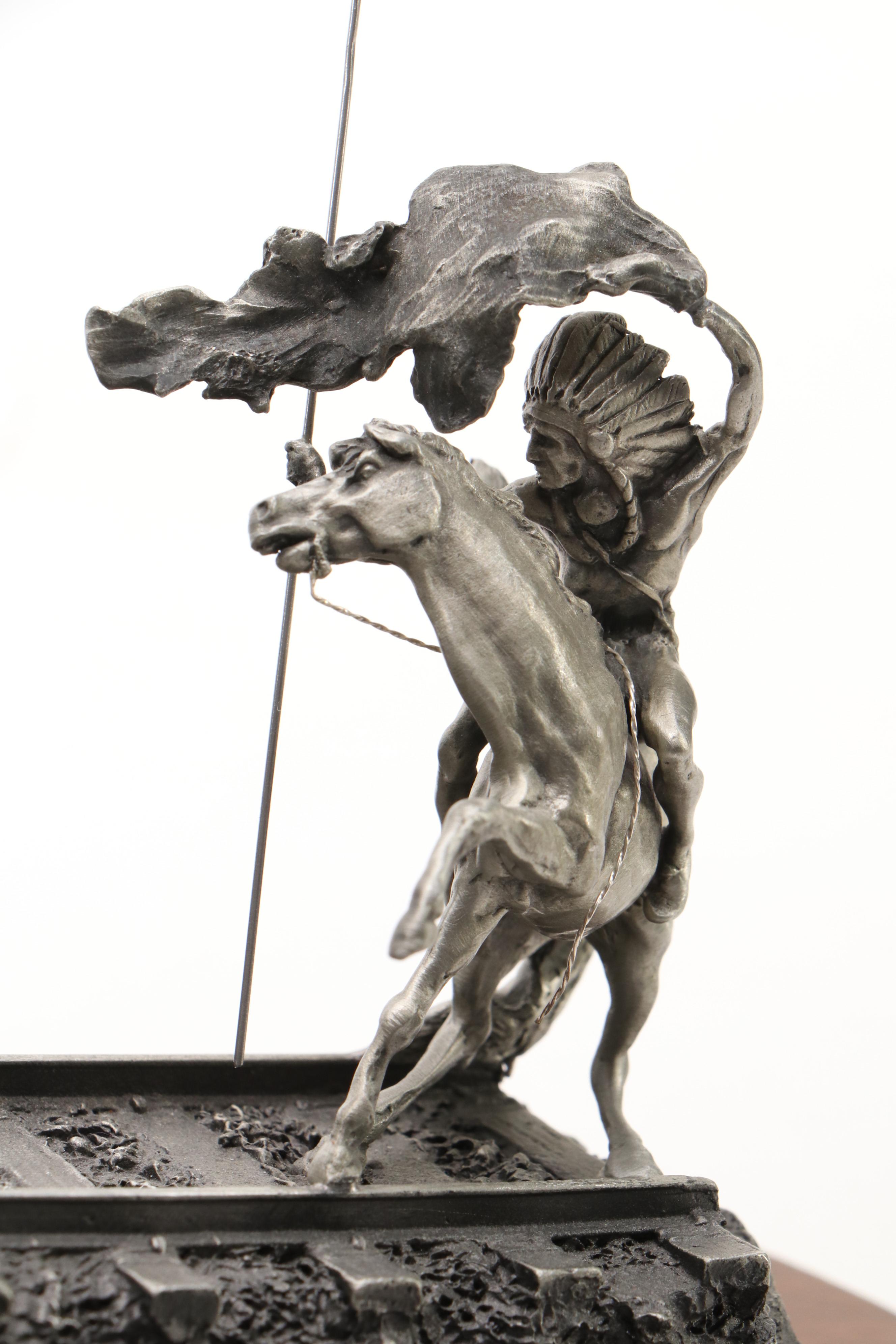 Bronze Sculpture After Michael Boyett "Attack on the Iron Horse," 1988