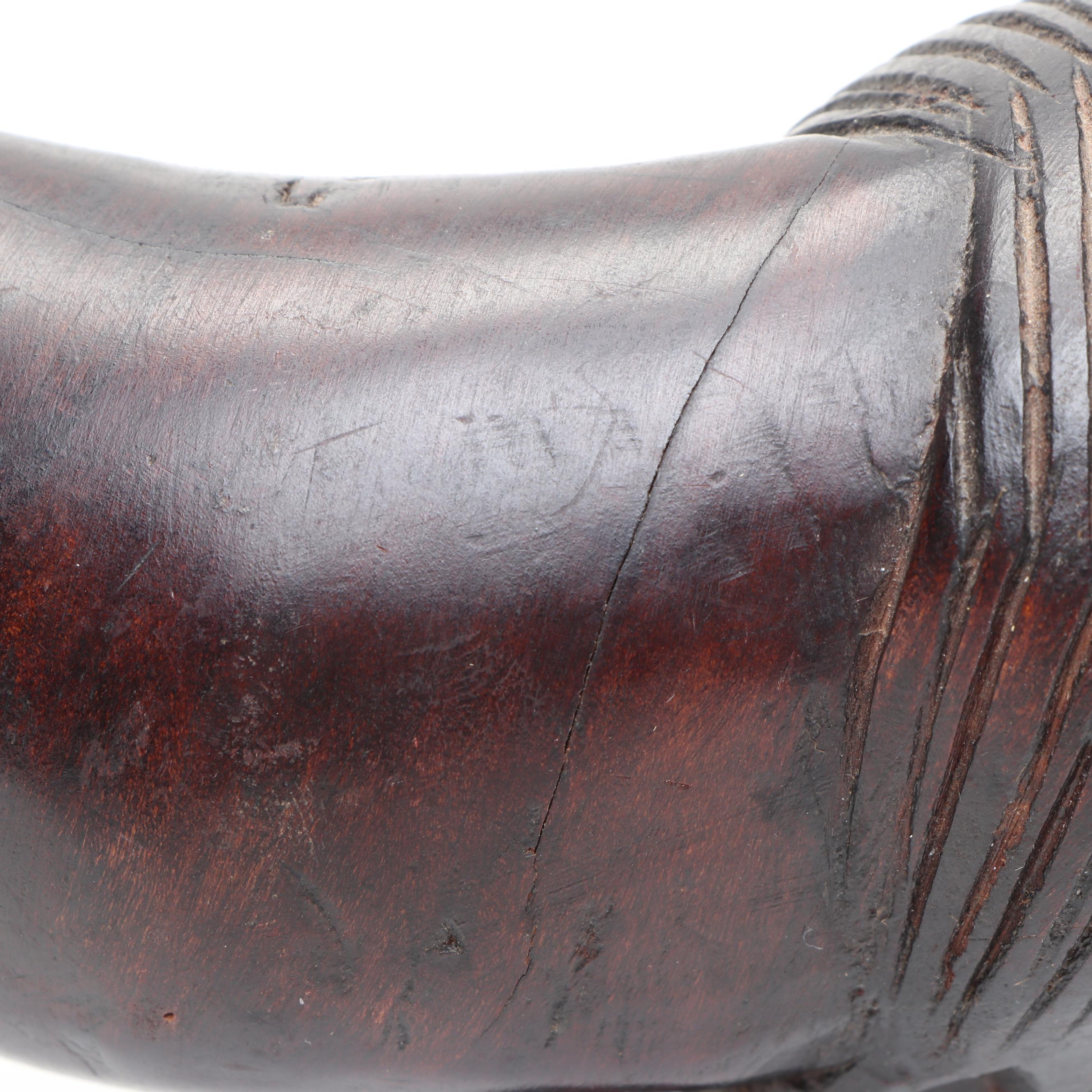 Haitian Hand-Carved Wooden Figures with African Carved Lion