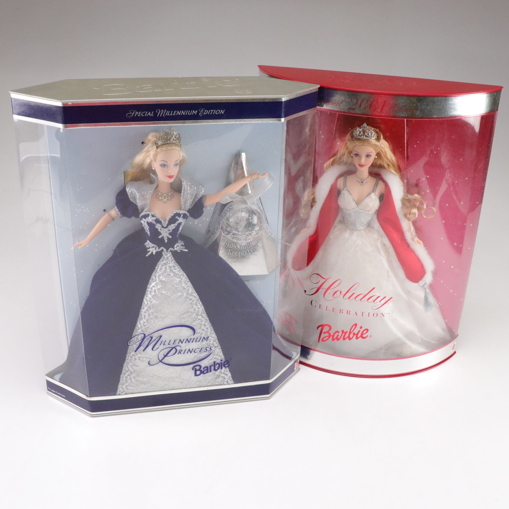 Millennium Princess and Other Holiday Barbie Dolls with Campbell Kids Calendar