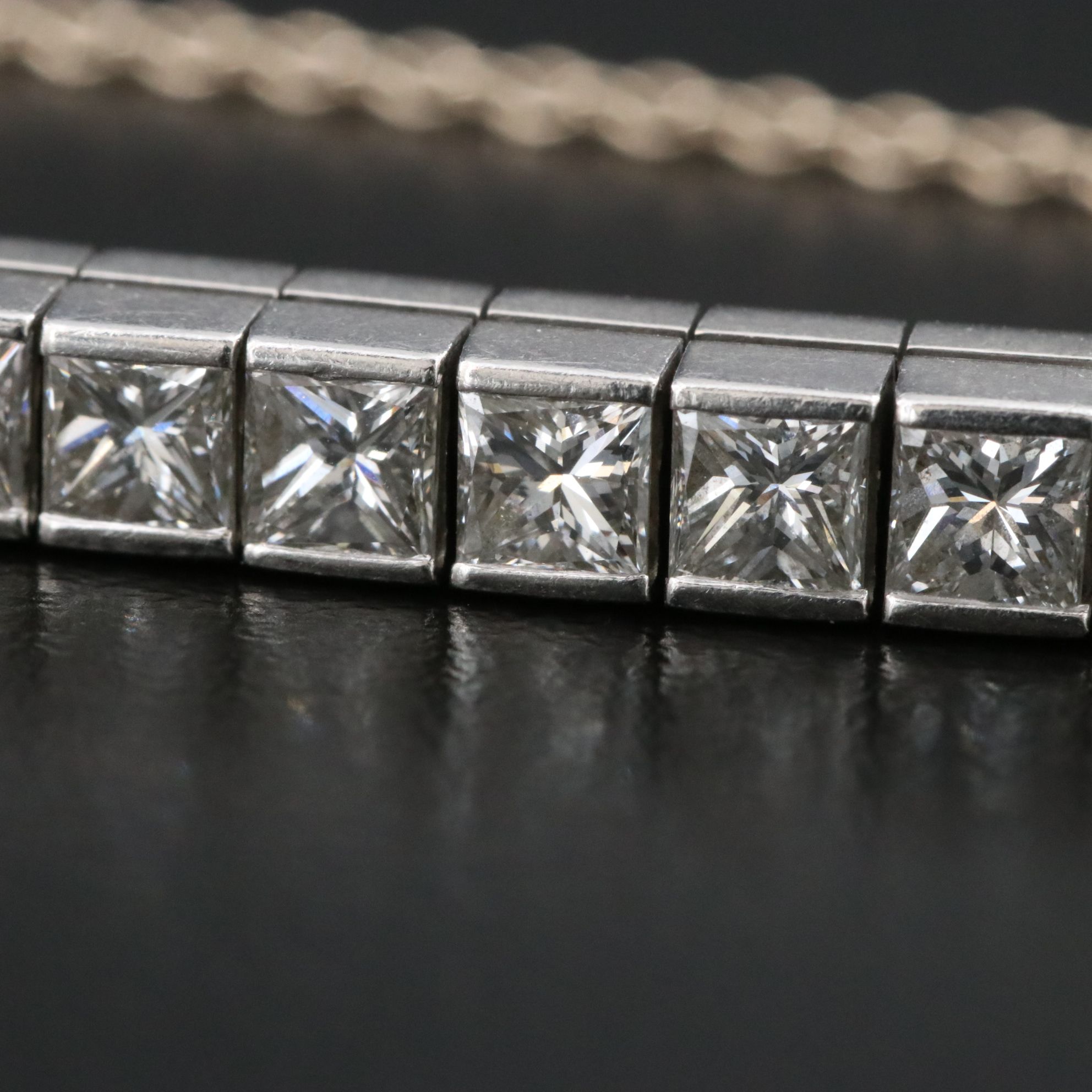 Platinum and 14k 13.00 CTW Diamond Bracelet