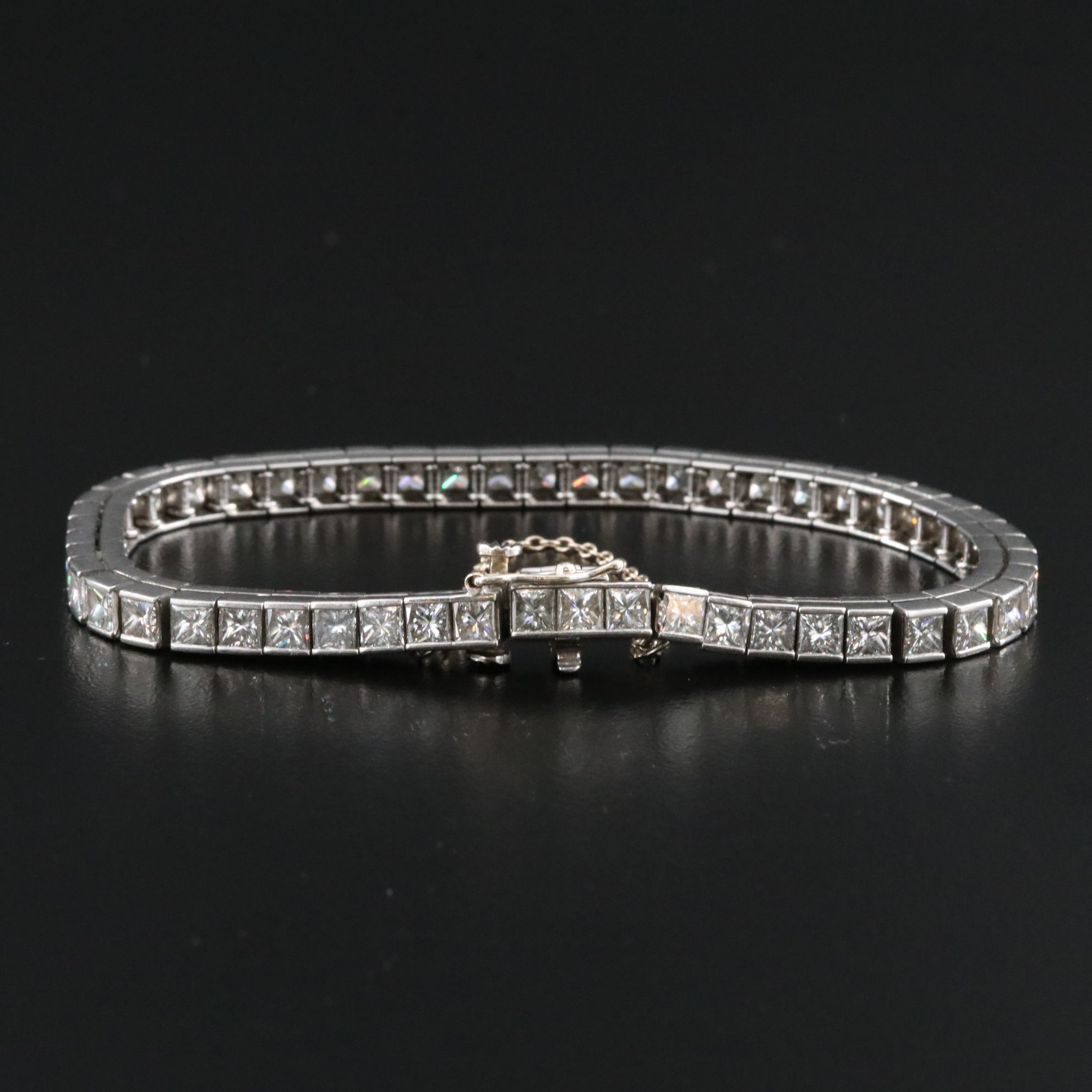 Platinum and 14k 13.00 CTW Diamond Bracelet