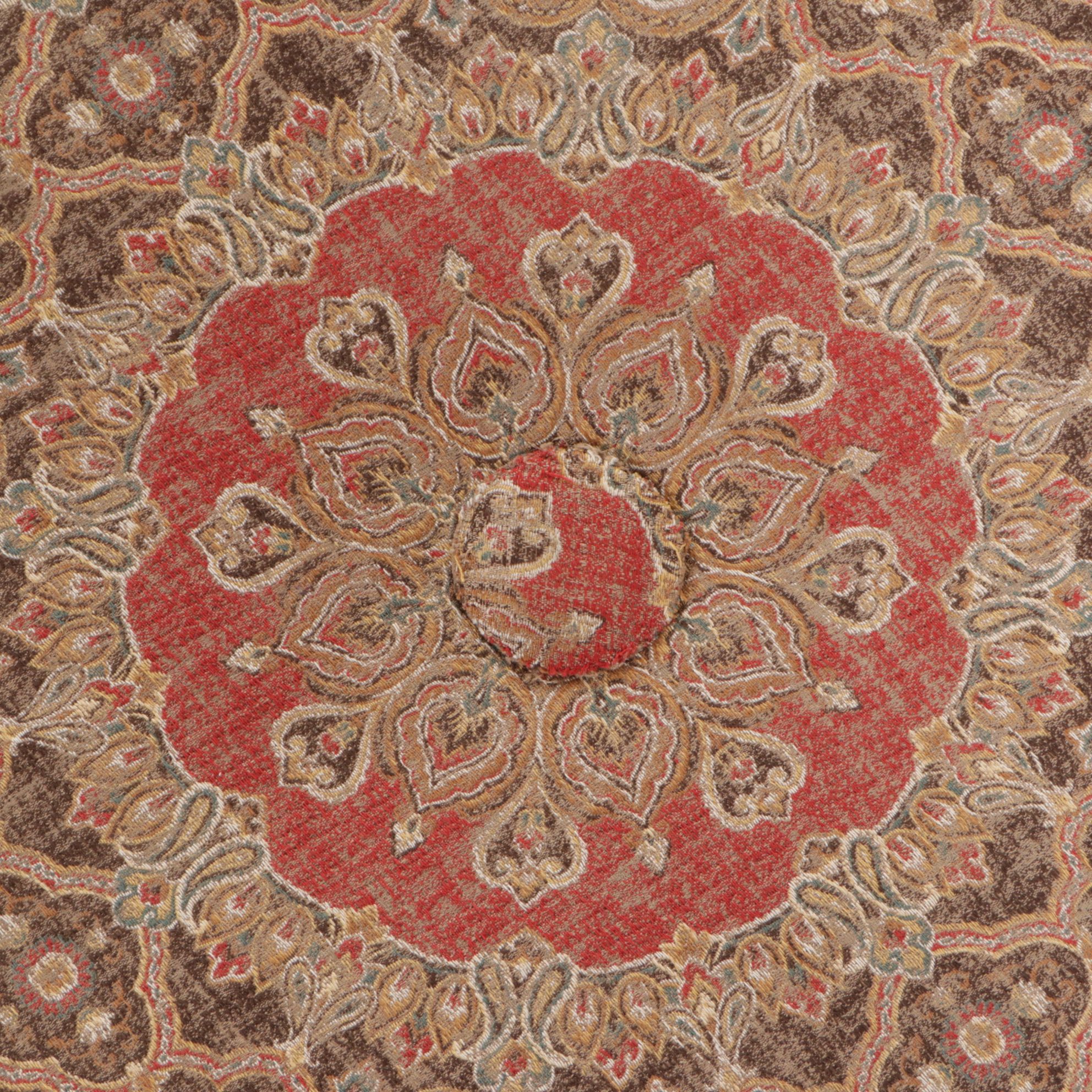 FrontRoom Furnishings Round Upholstered Ottoman