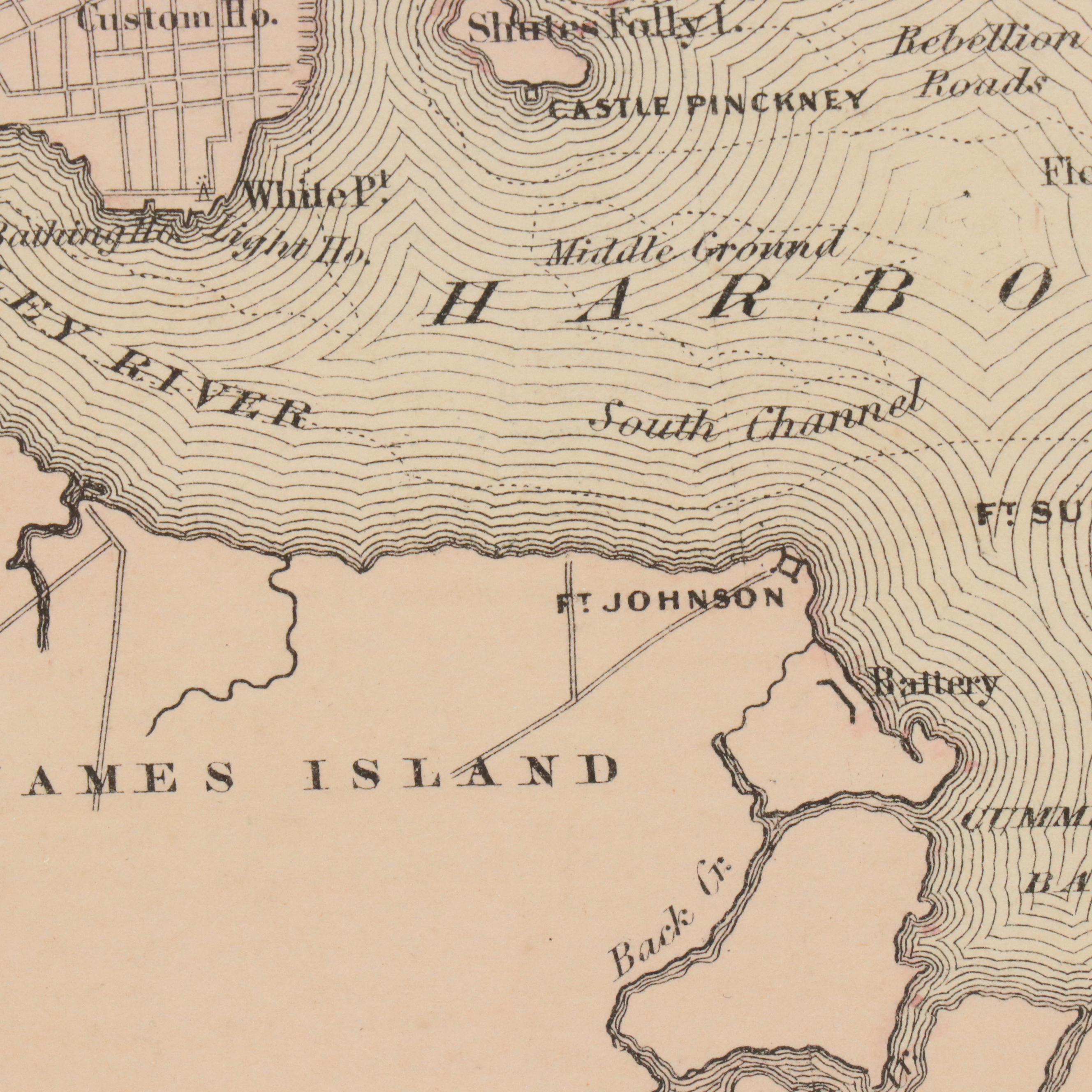 Hand-Colored Engraved County Map "Johnson's North Carolina and South Carolina"