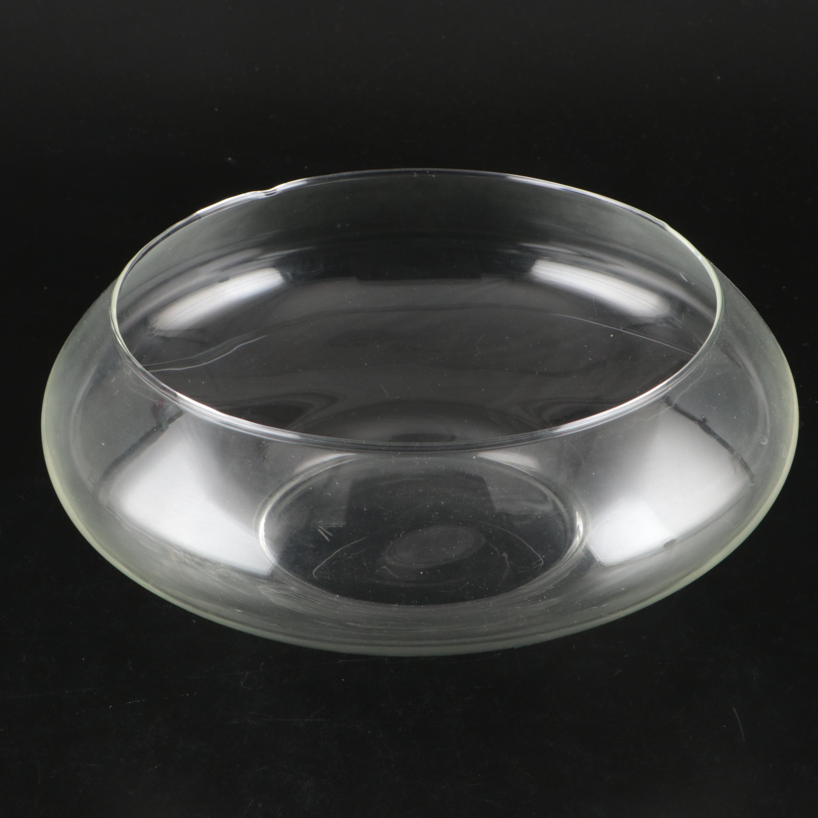 Glass Serving Bowl with Decorative Glass Bowls