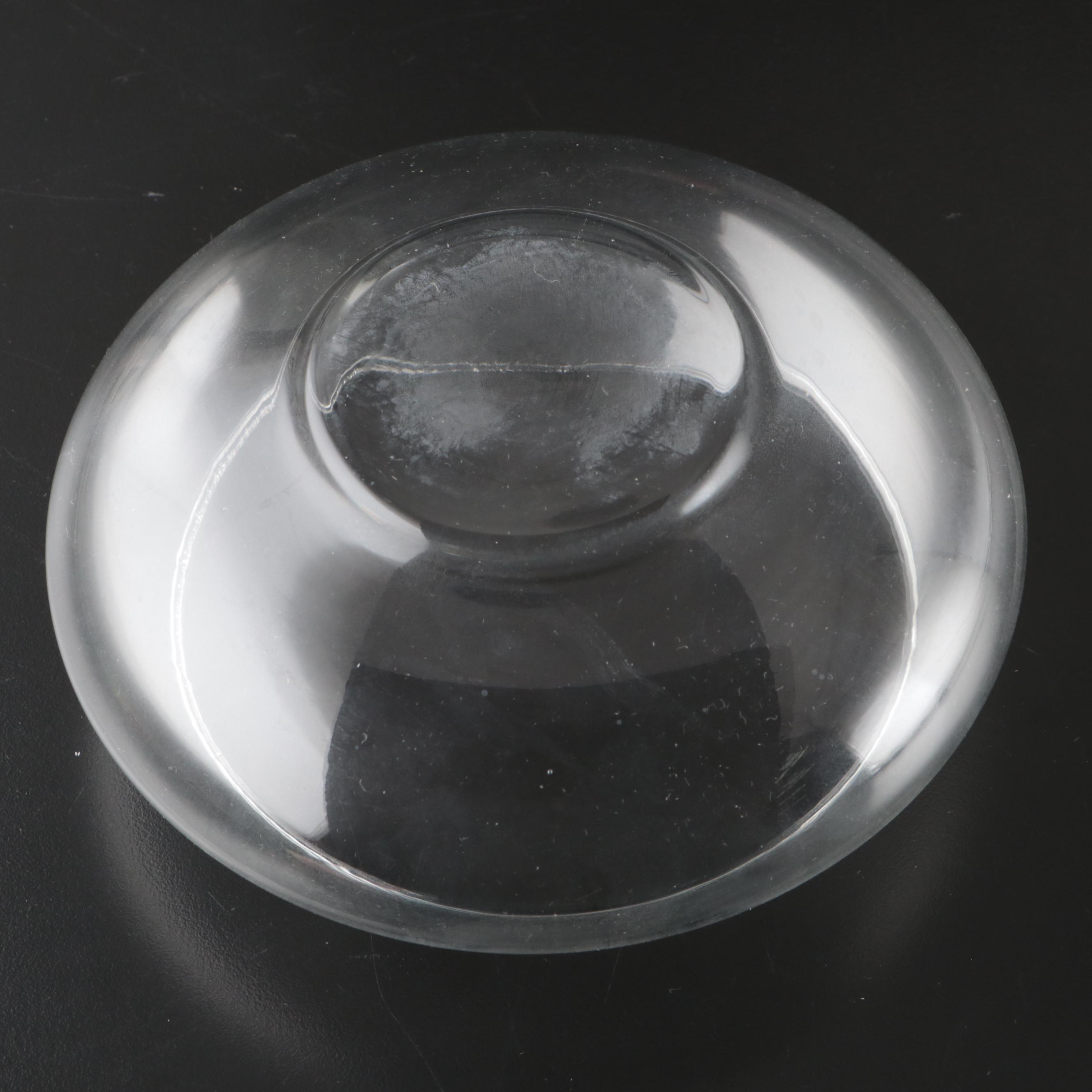 Glass Serving Bowl with Decorative Glass Bowls