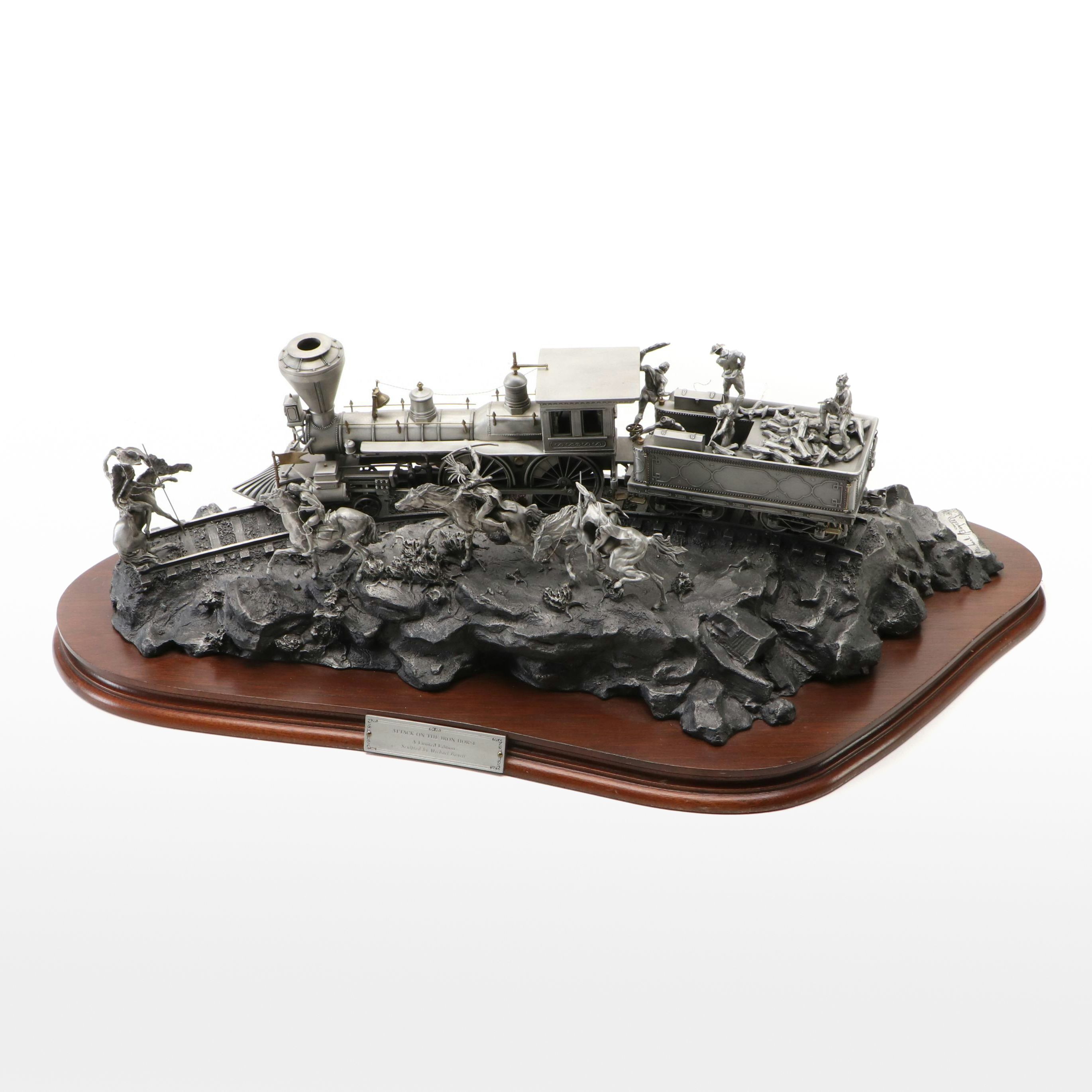 Bronze Sculpture After Michael Boyett "Attack on the Iron Horse," 1988