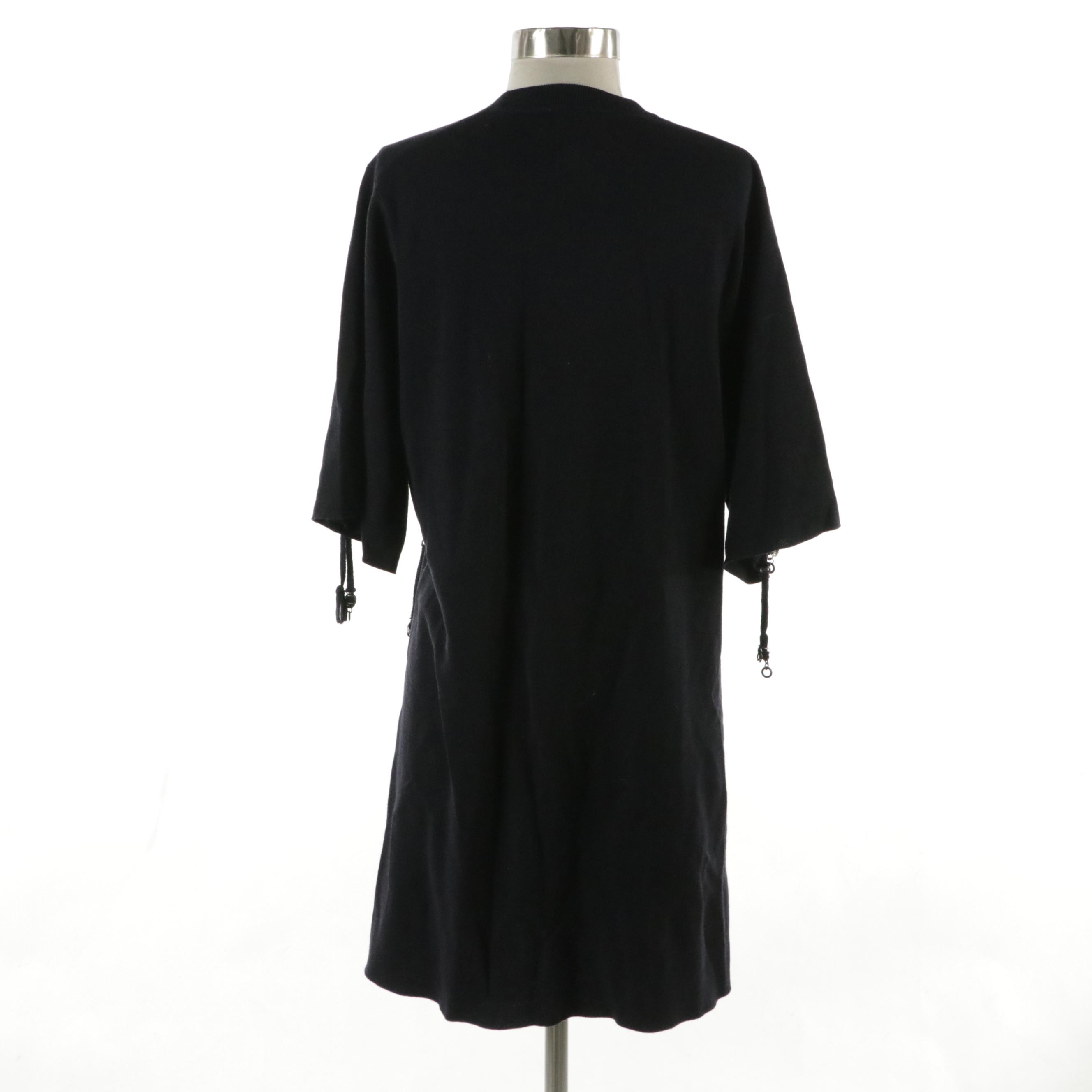 Chloé Grommet Embellished Wool Knit Dress