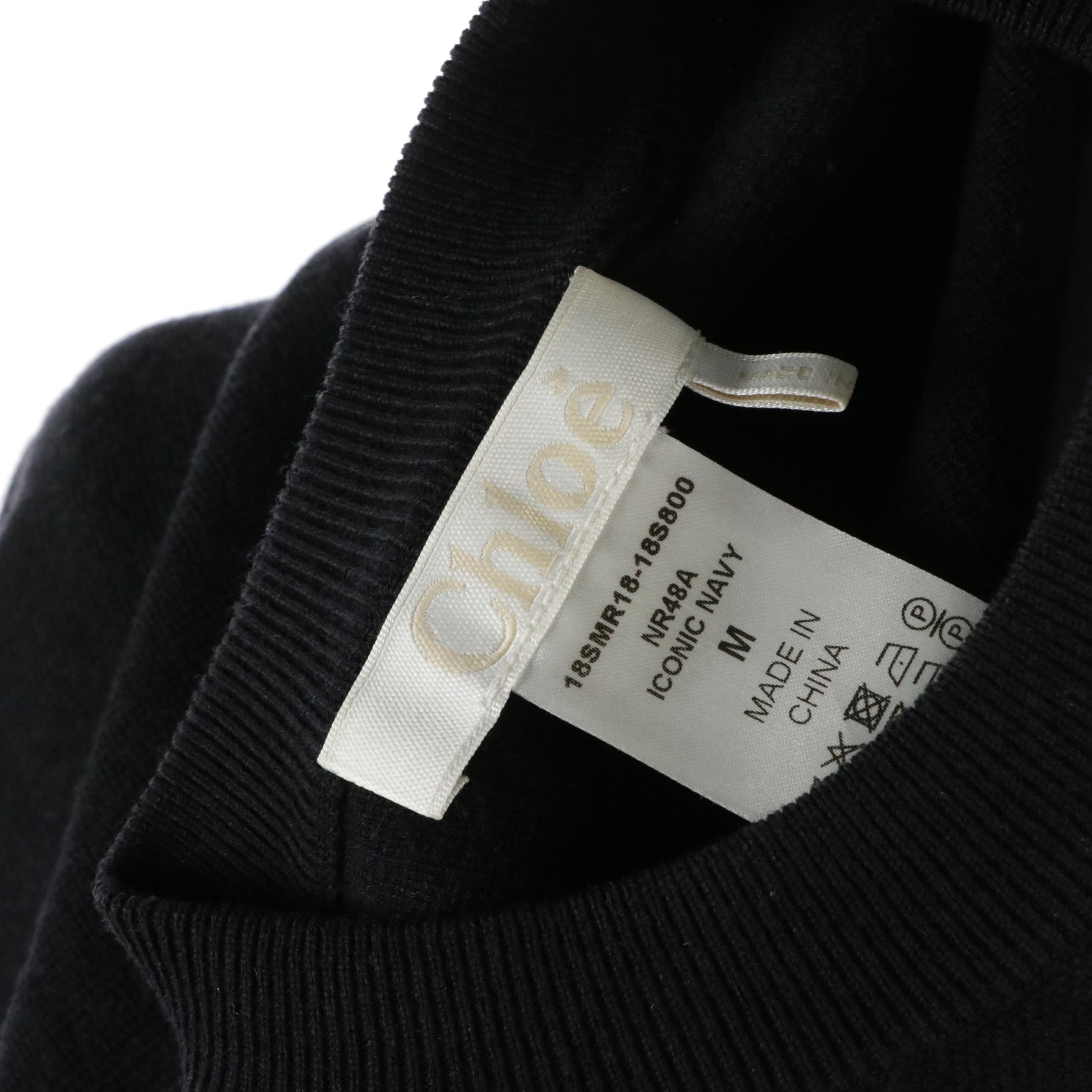 Chloé Grommet Embellished Wool Knit Dress