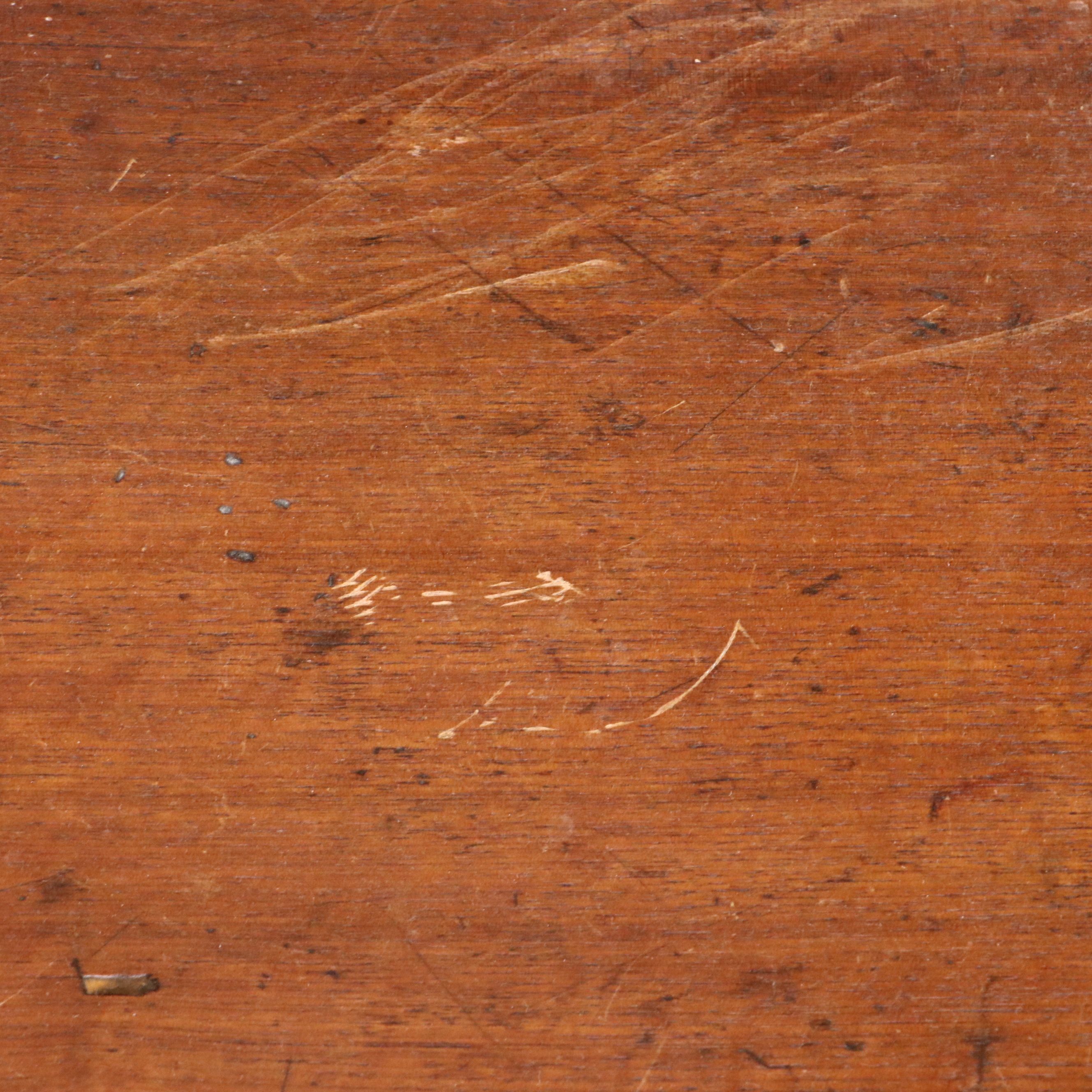 American Country Hepplewhite Style Cherry  Single Drawer Work Table, 19th C.