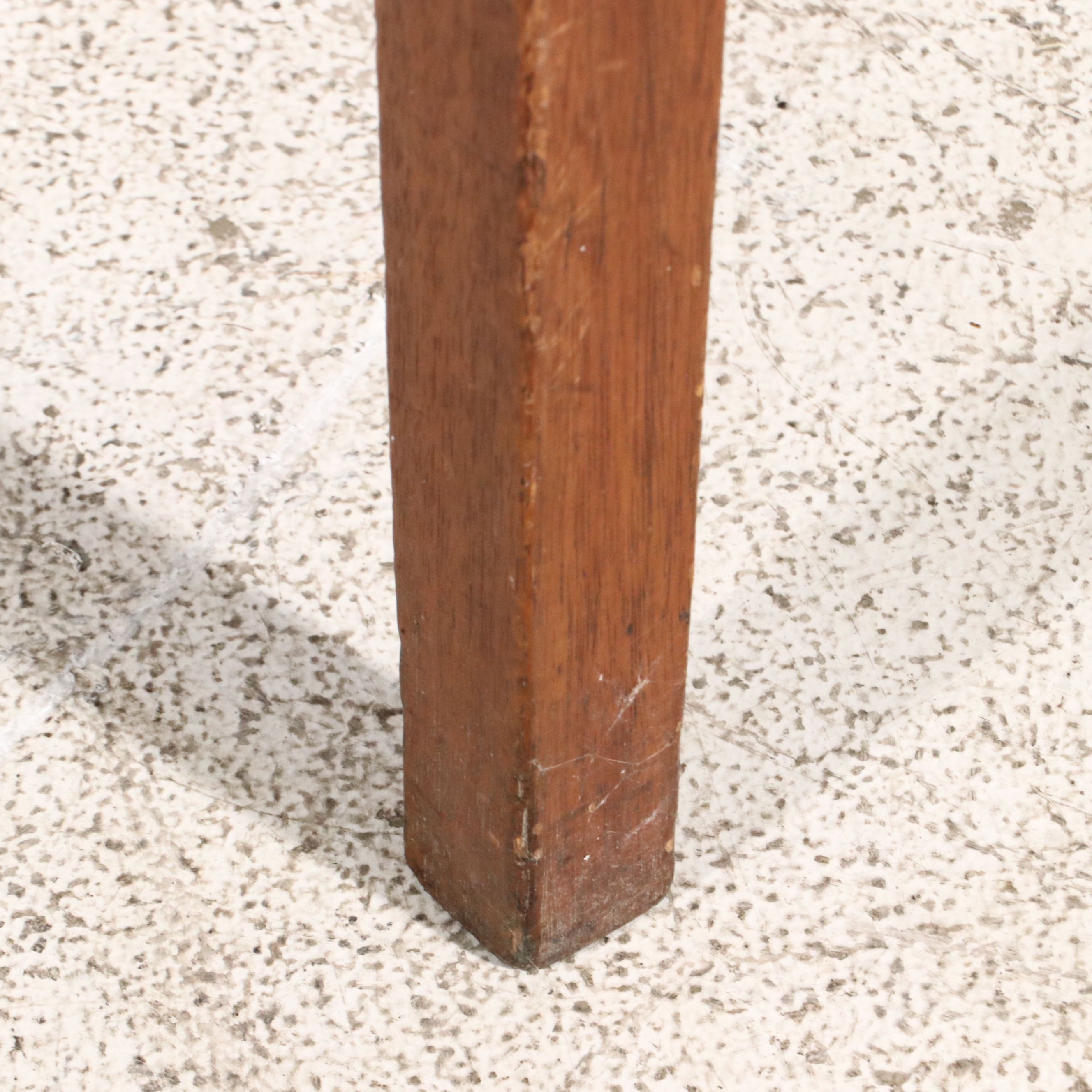 American Country Hepplewhite Style Cherry  Single Drawer Work Table, 19th C.