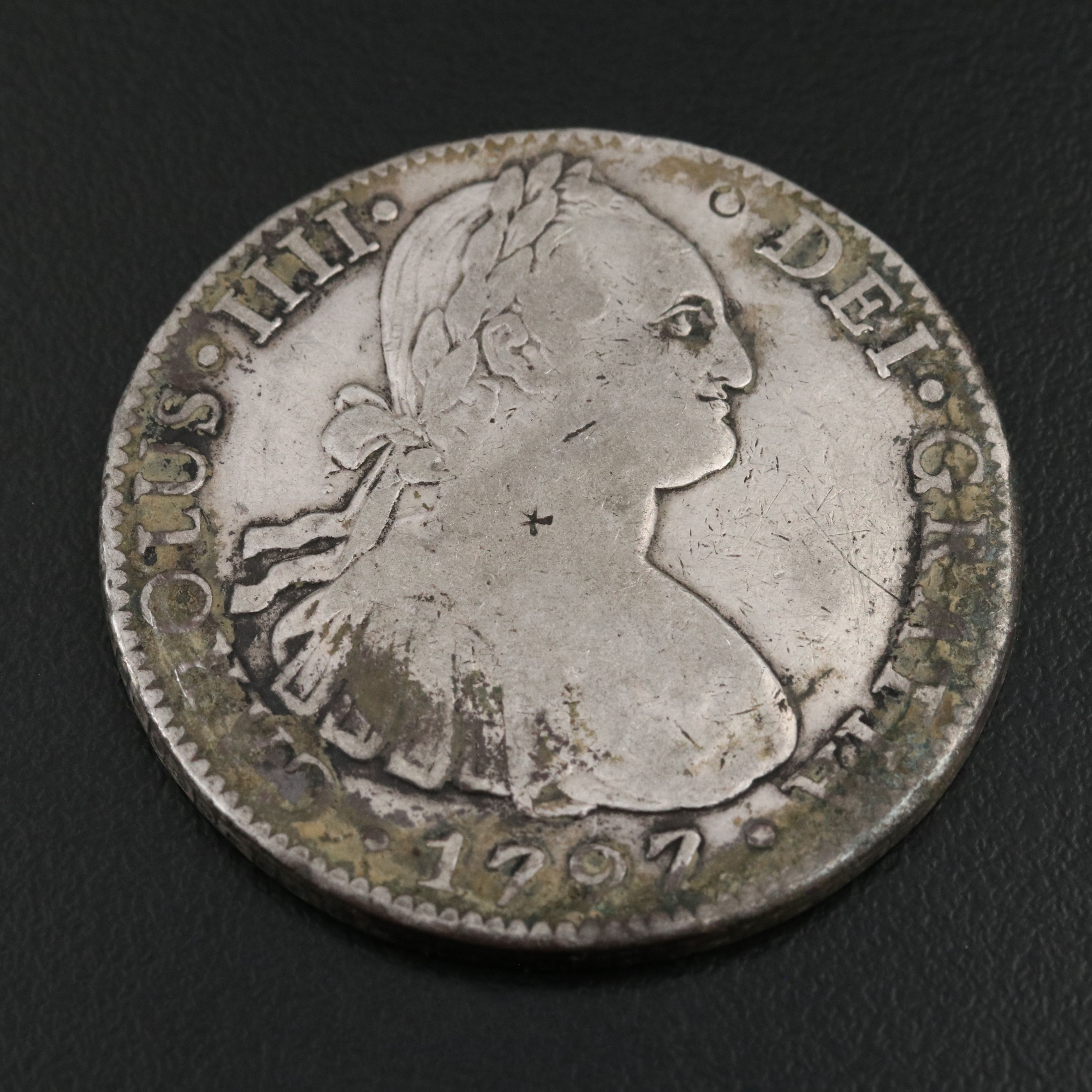 1797 Mo RF Mexico Eight Reales with Chop Marks