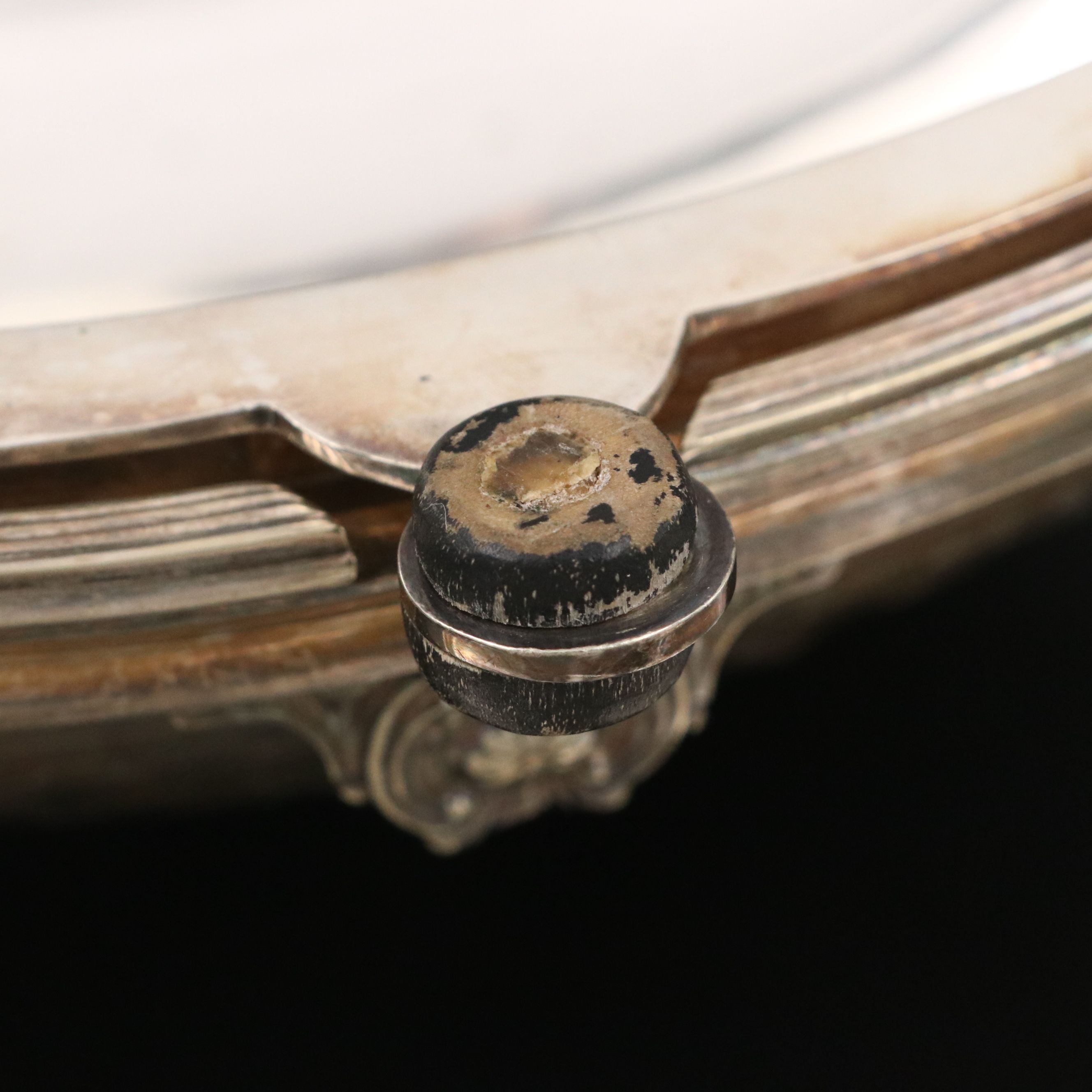 Edwardian Style Silver Plate Revolving Dome Buffet Server, Early 20th Century