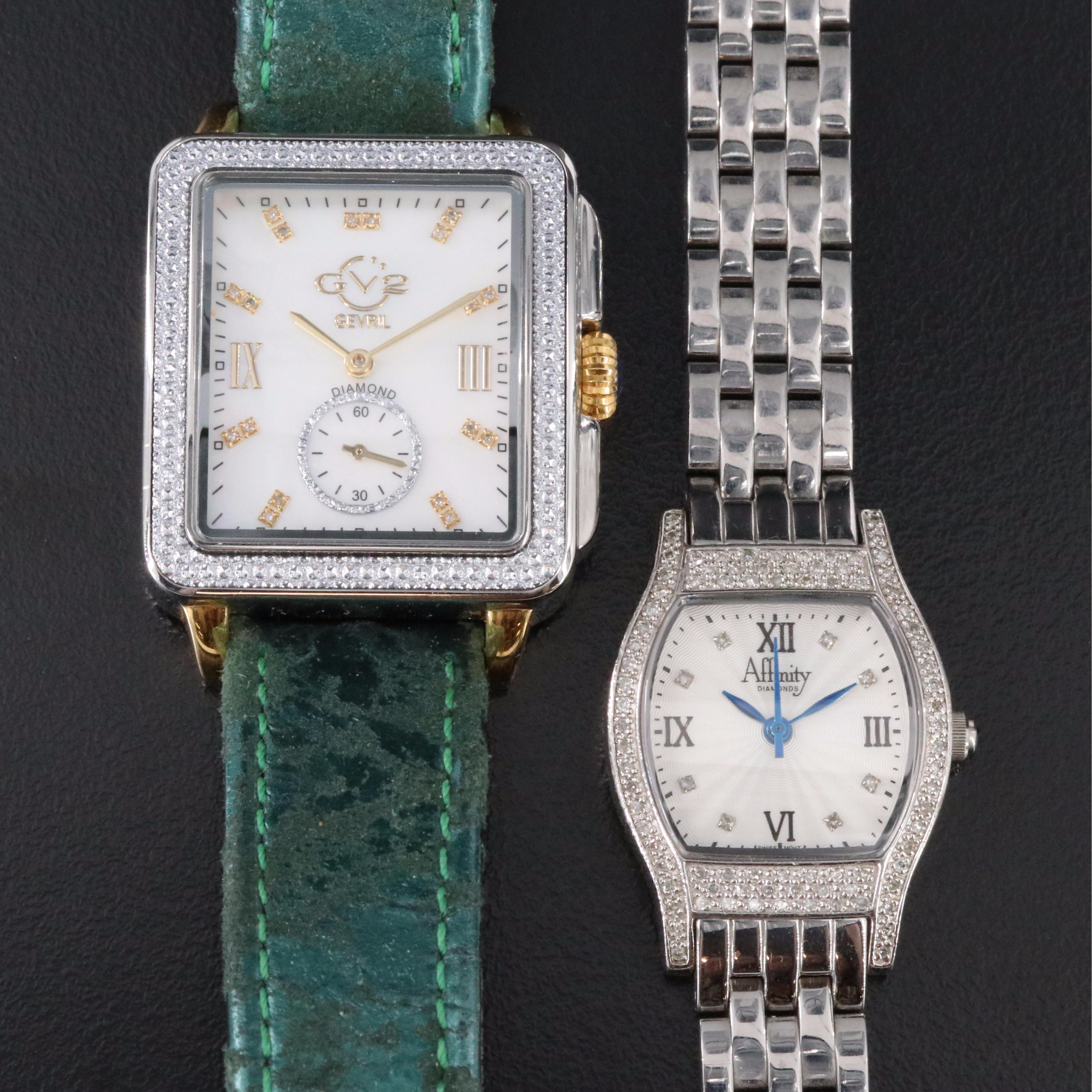 Diamond Quartz Watches from Affinity and Gevril
