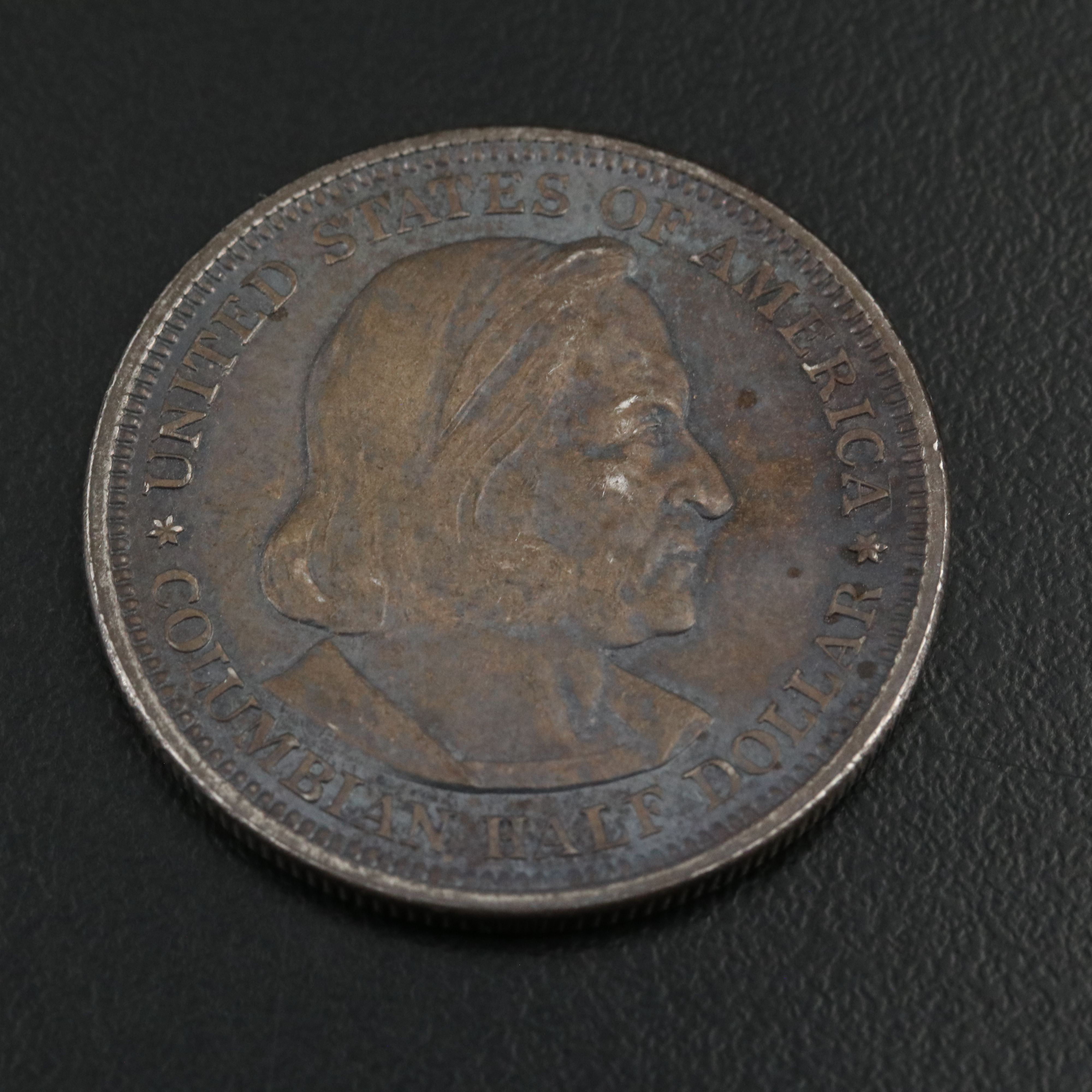 Two Colombian Commemorative Silver Half Dollars 1892 and 1893