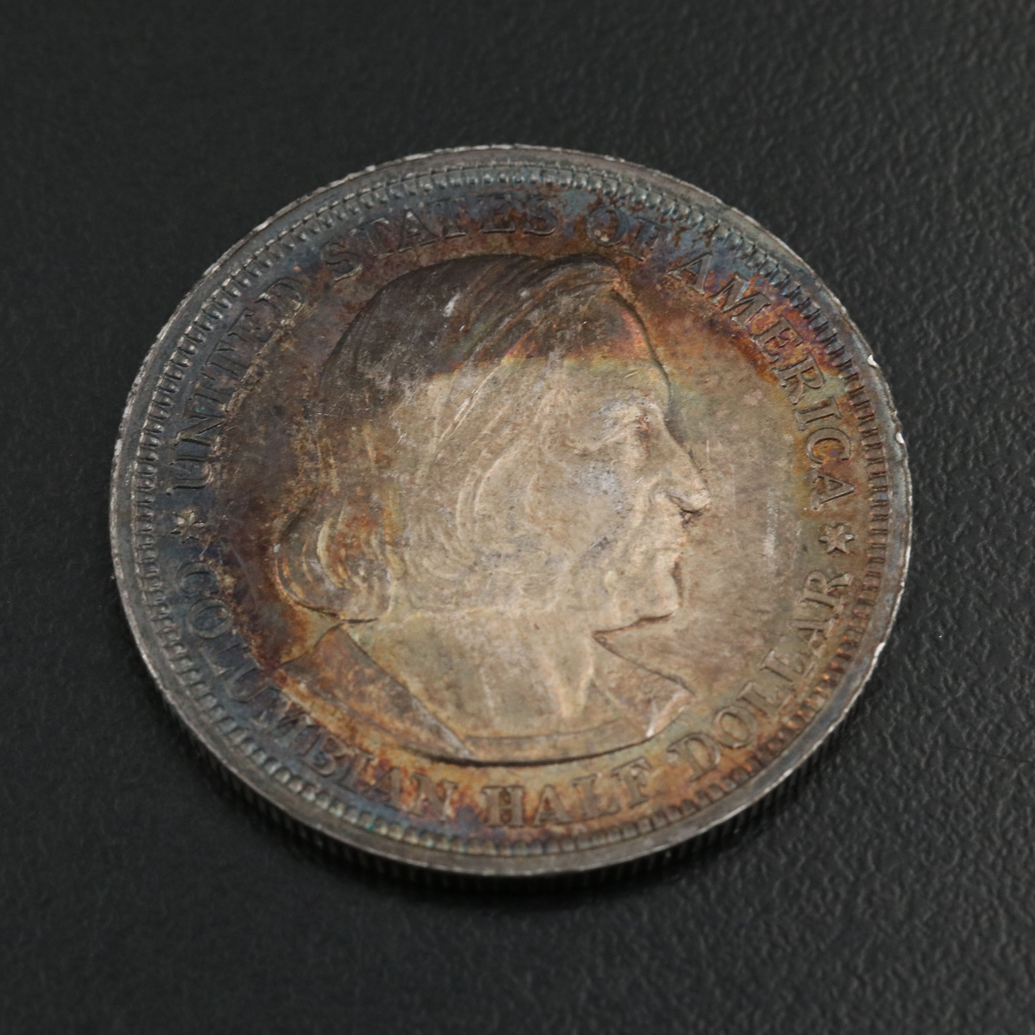 Two Colombian Commemorative Silver Half Dollars 1892 and 1893