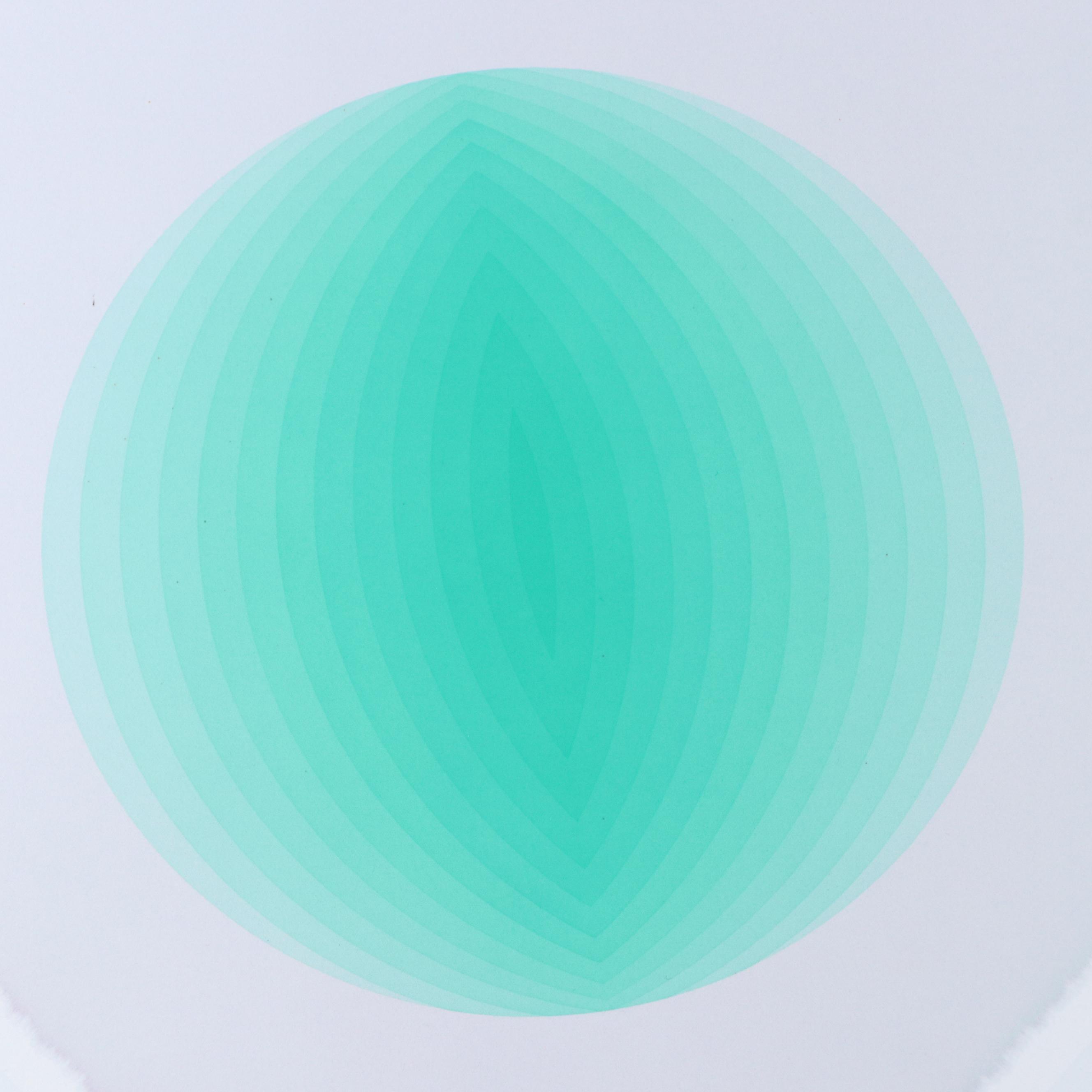 Nobuteru Shimotakahara Op Art Serigraph "Time and Space (J-101)"