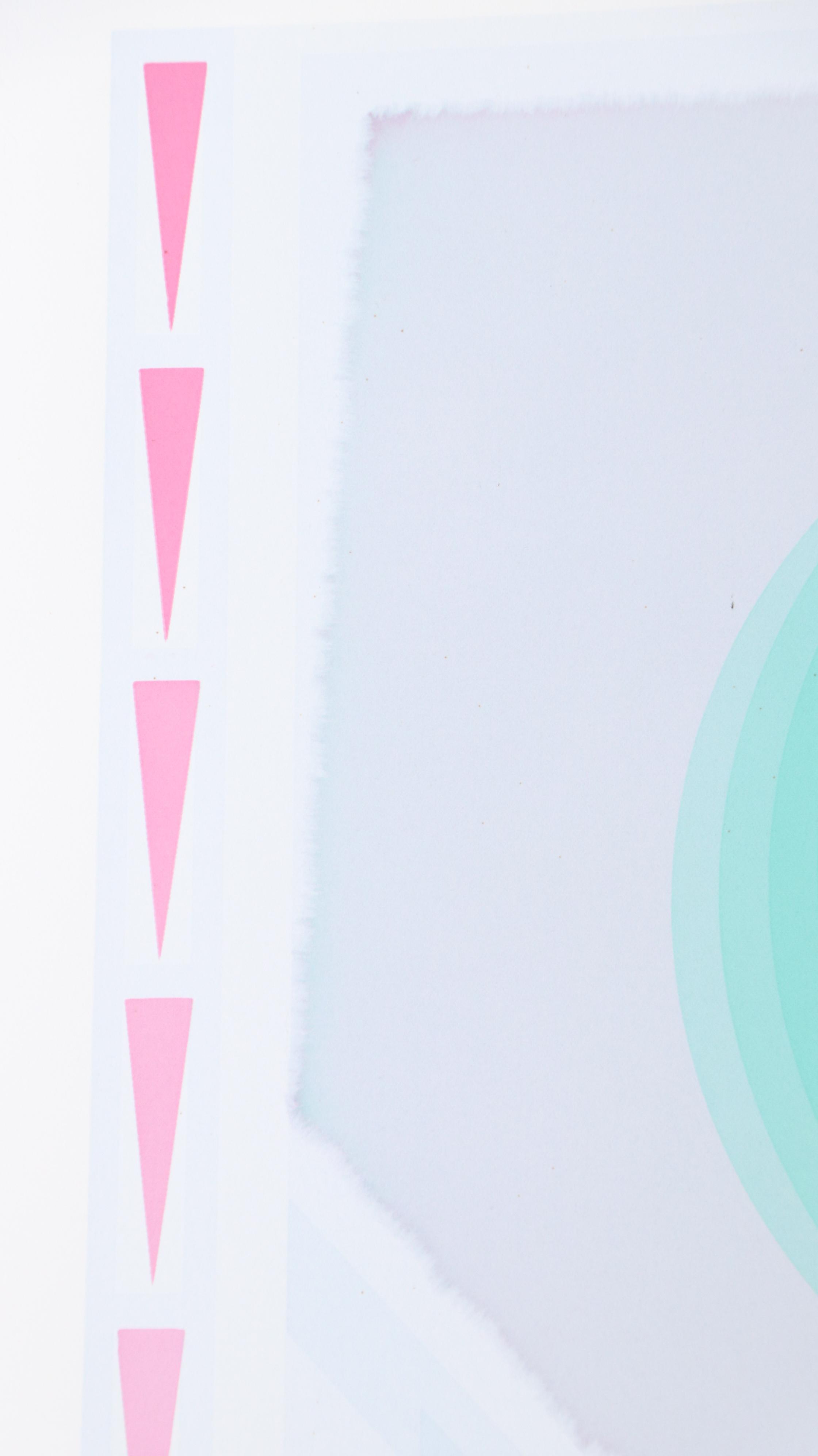 Nobuteru Shimotakahara Op Art Serigraph "Time and Space (J-101)"