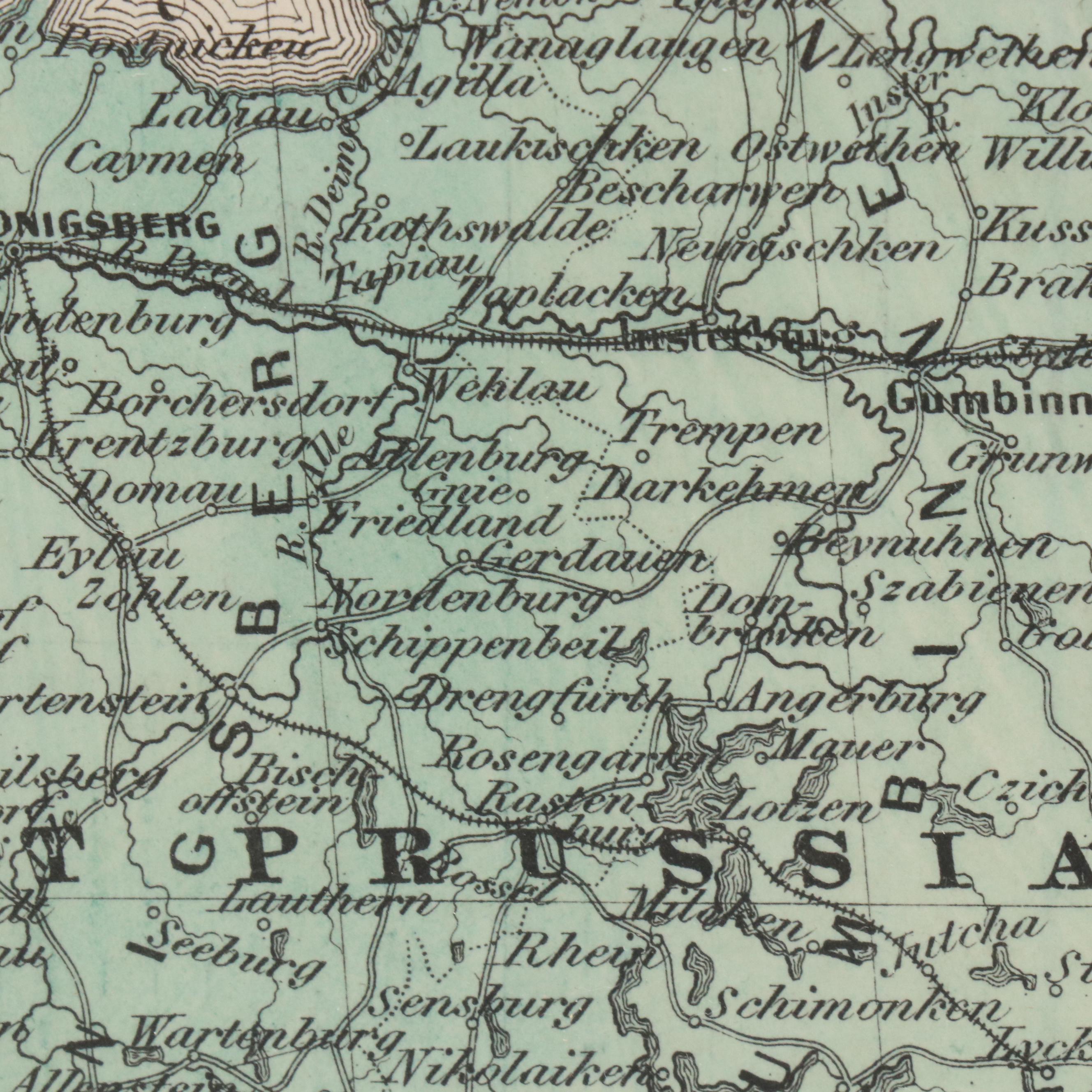 Hand-Colored Engraved Map "Johnson's Empire of Germany," Circa 1870