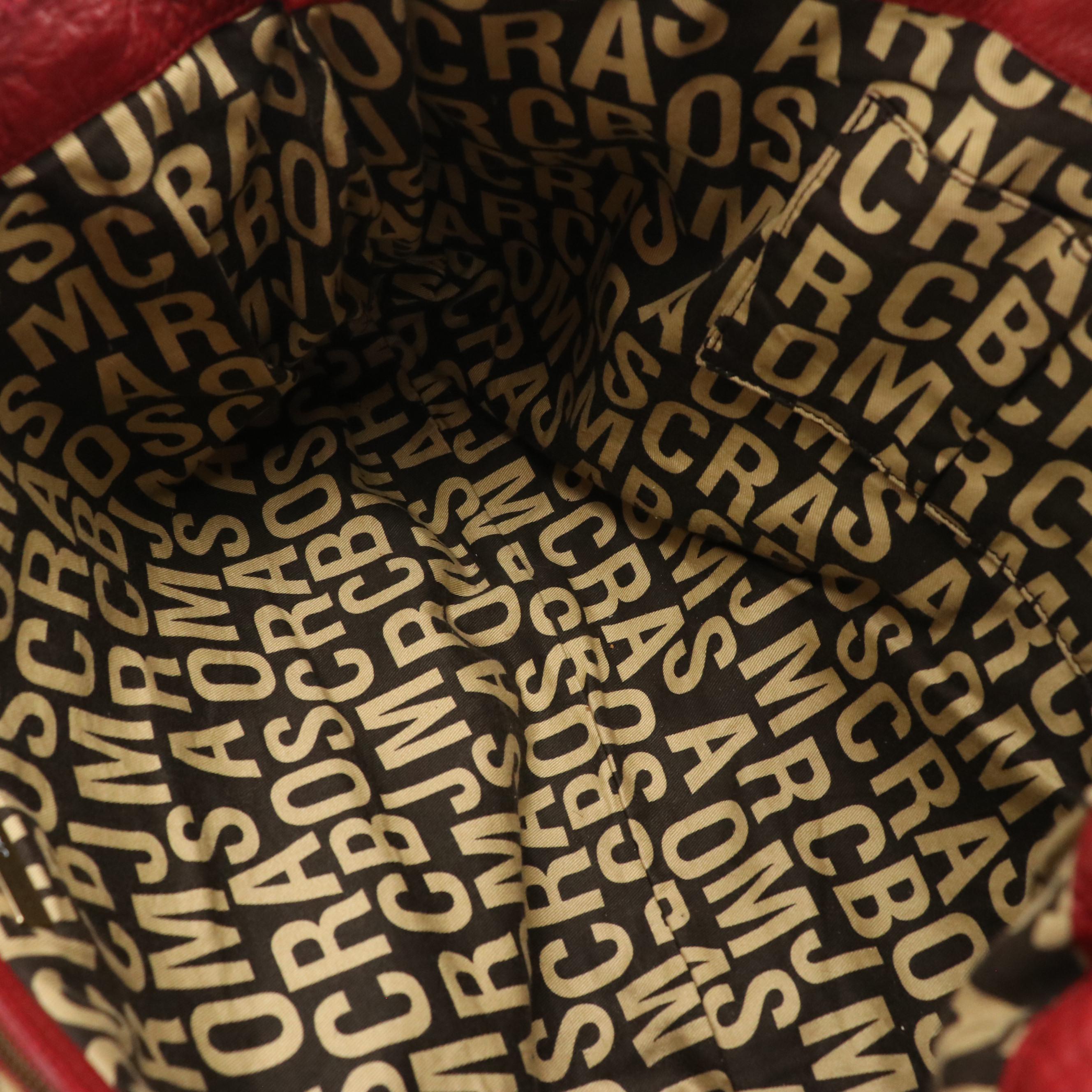 Marc Jacobs Large Red Leather Satchel, Michael Kors Bucket Tote and Hobo Bag