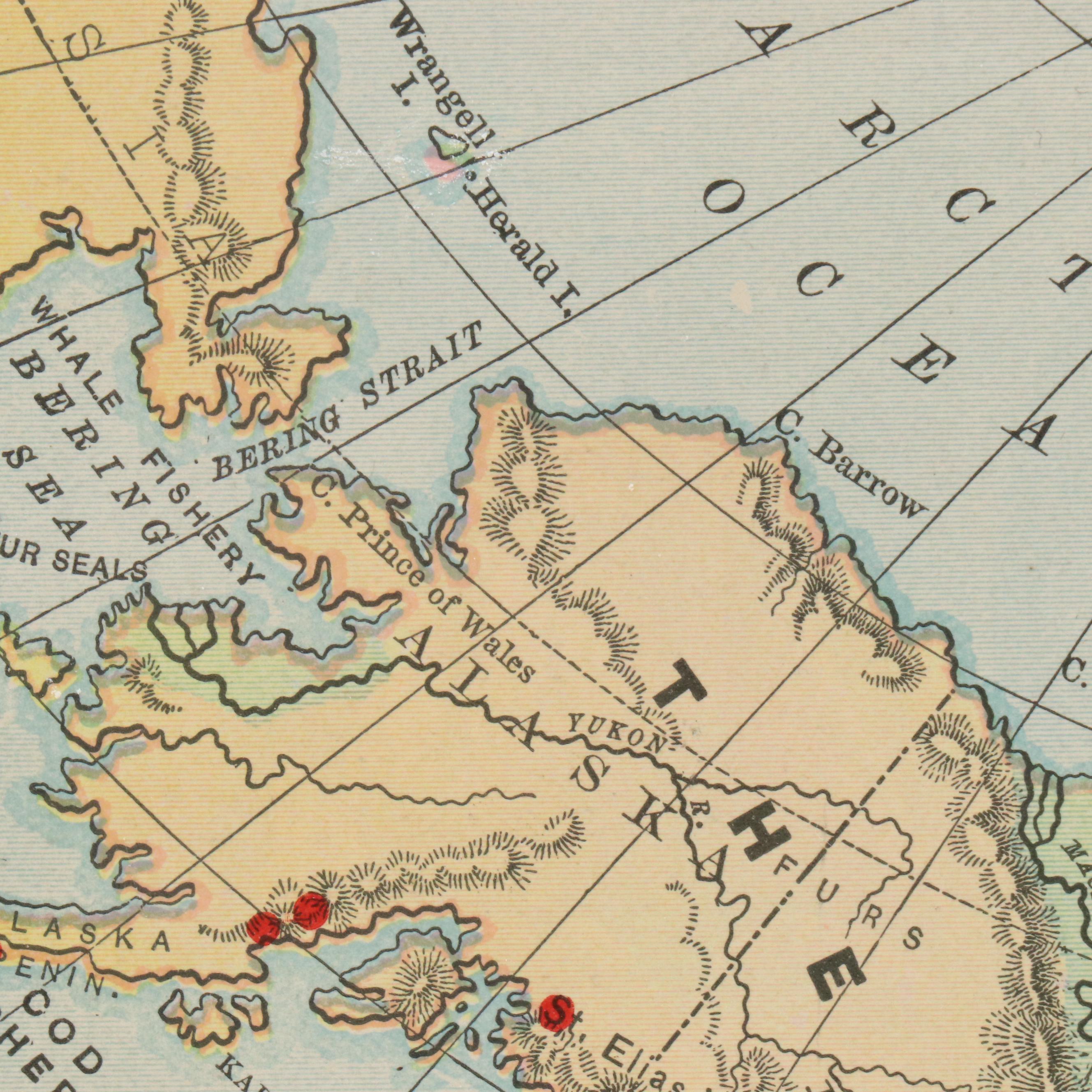 Wax Engraved Maps "Dakota" and "Physical Map of North America"