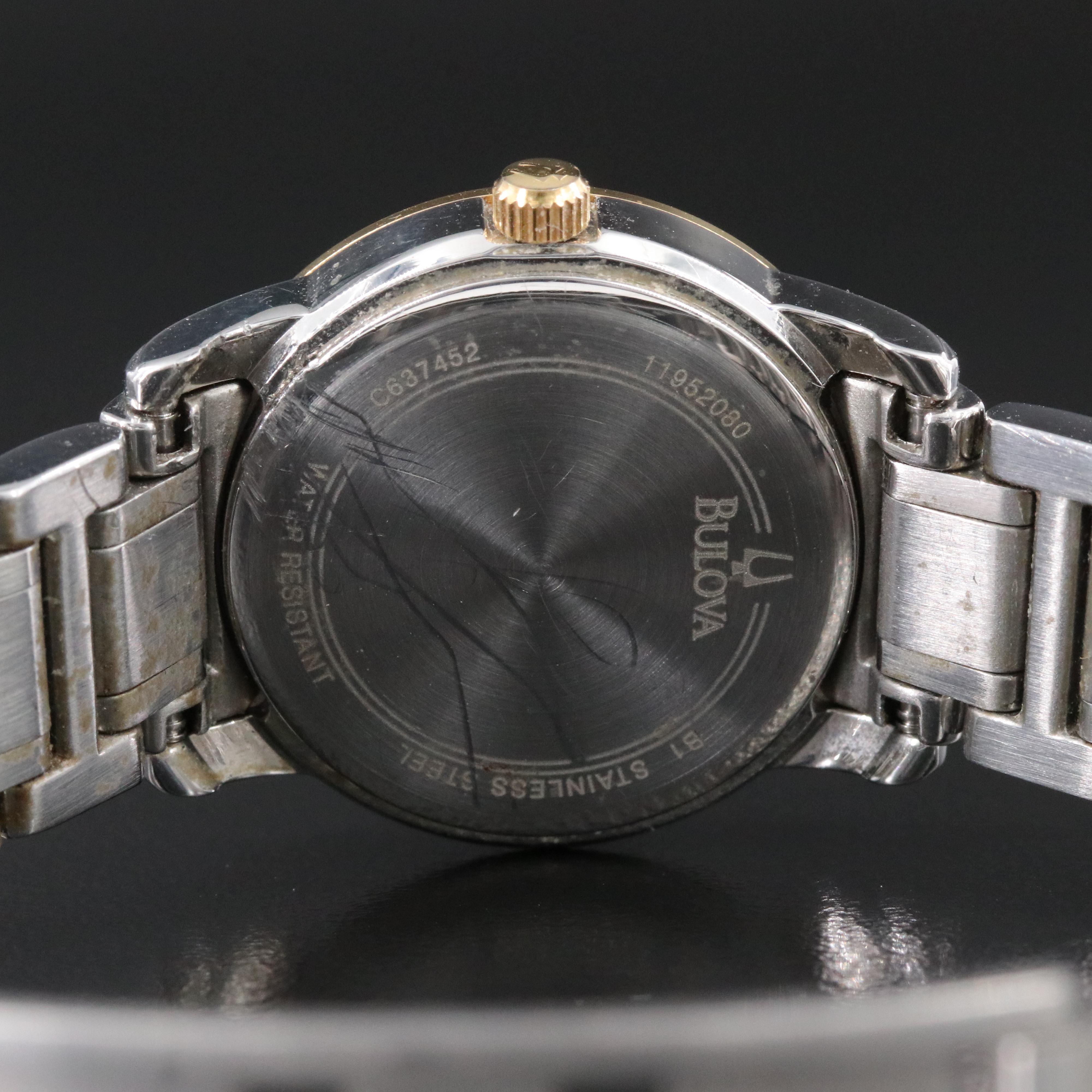 Bulova Mother-of-Pearl, Diamond Dial and Bezel C637452 Watch