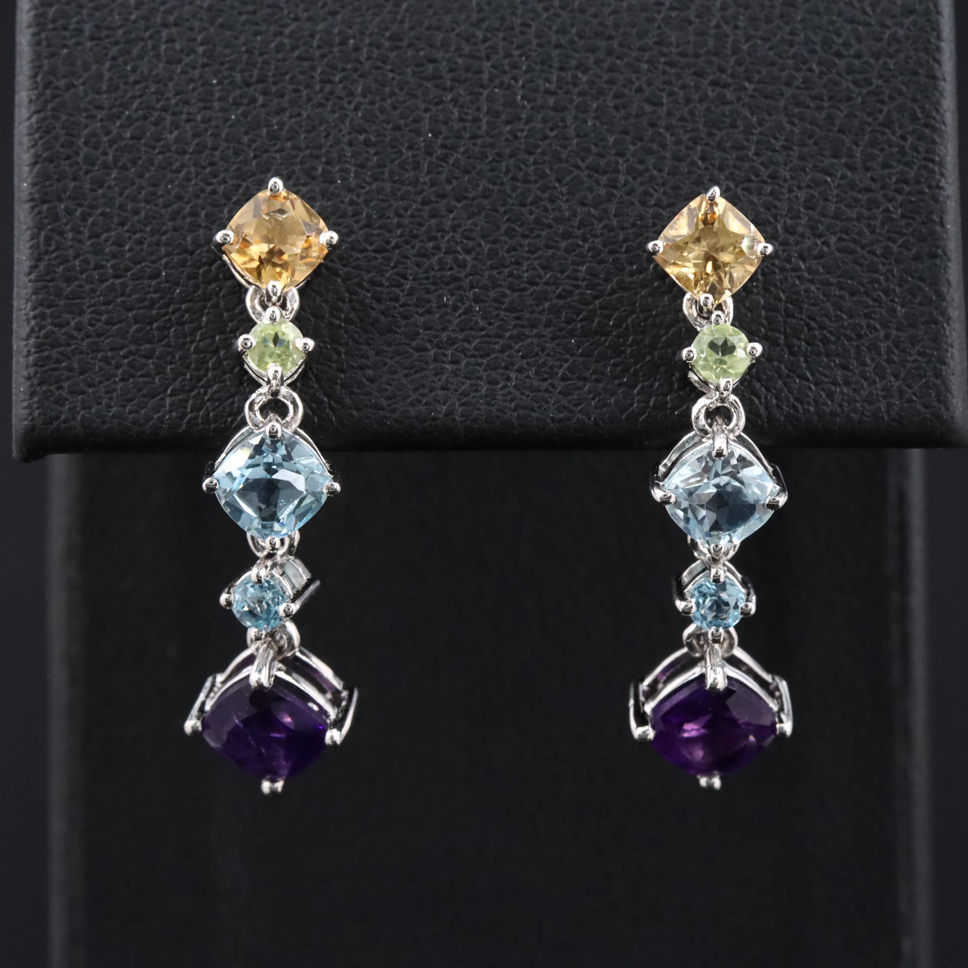 Sterling Gemstone Earrings
