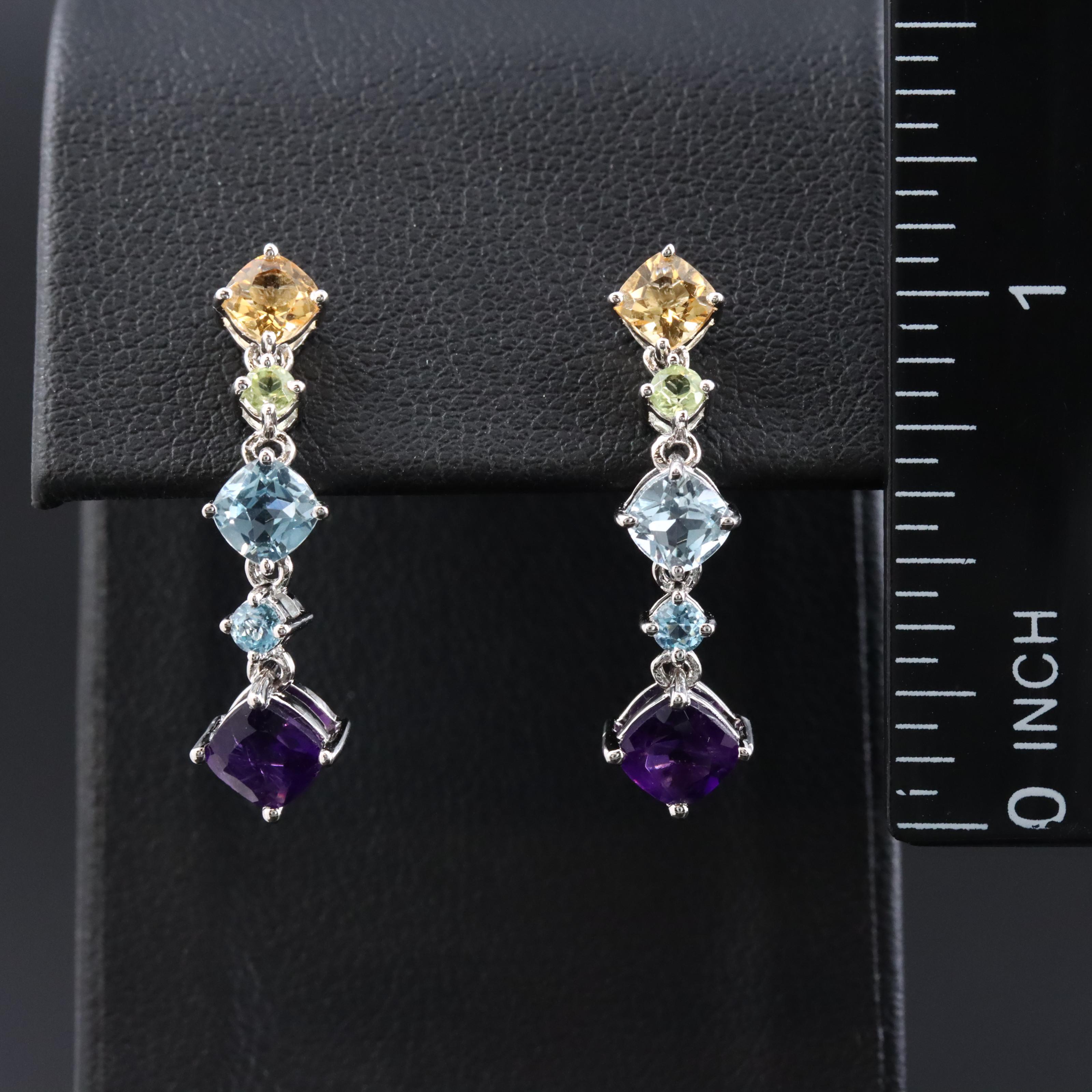 Sterling Gemstone Earrings