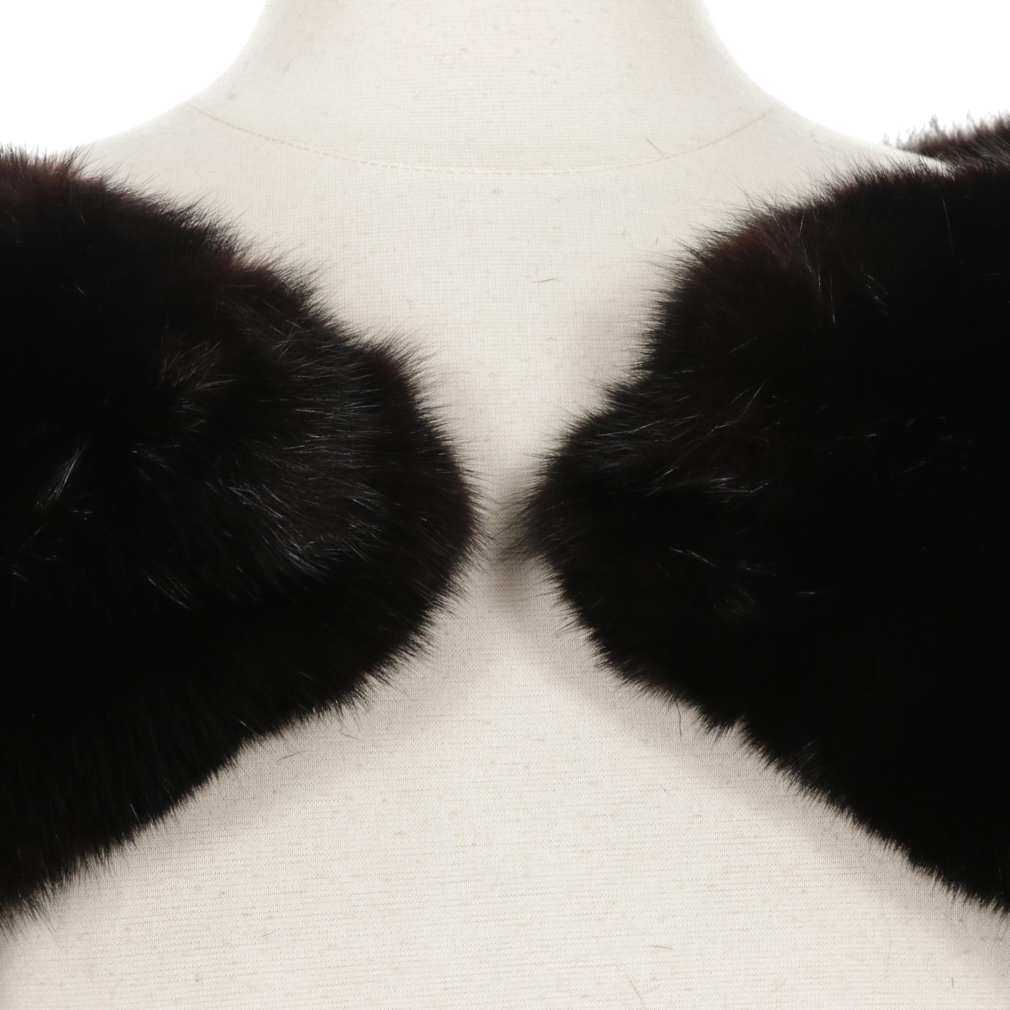 Black Fox Fur Stole