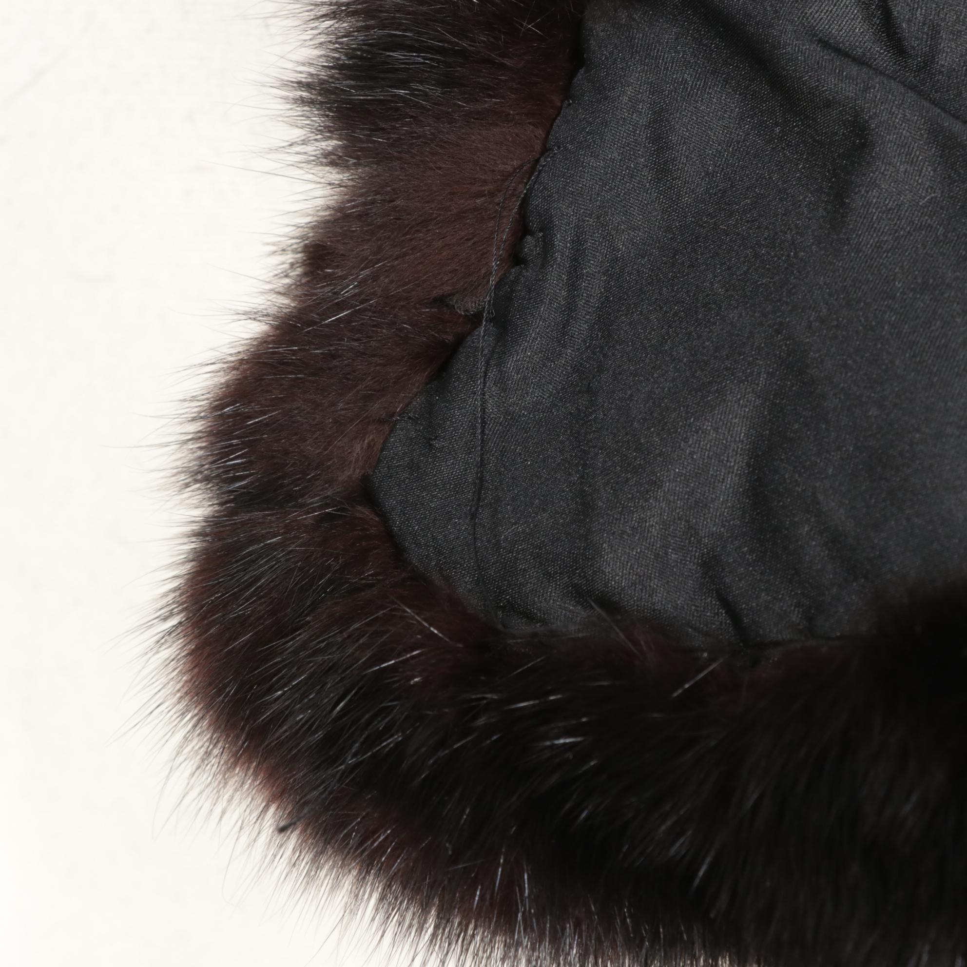Black Fox Fur Stole