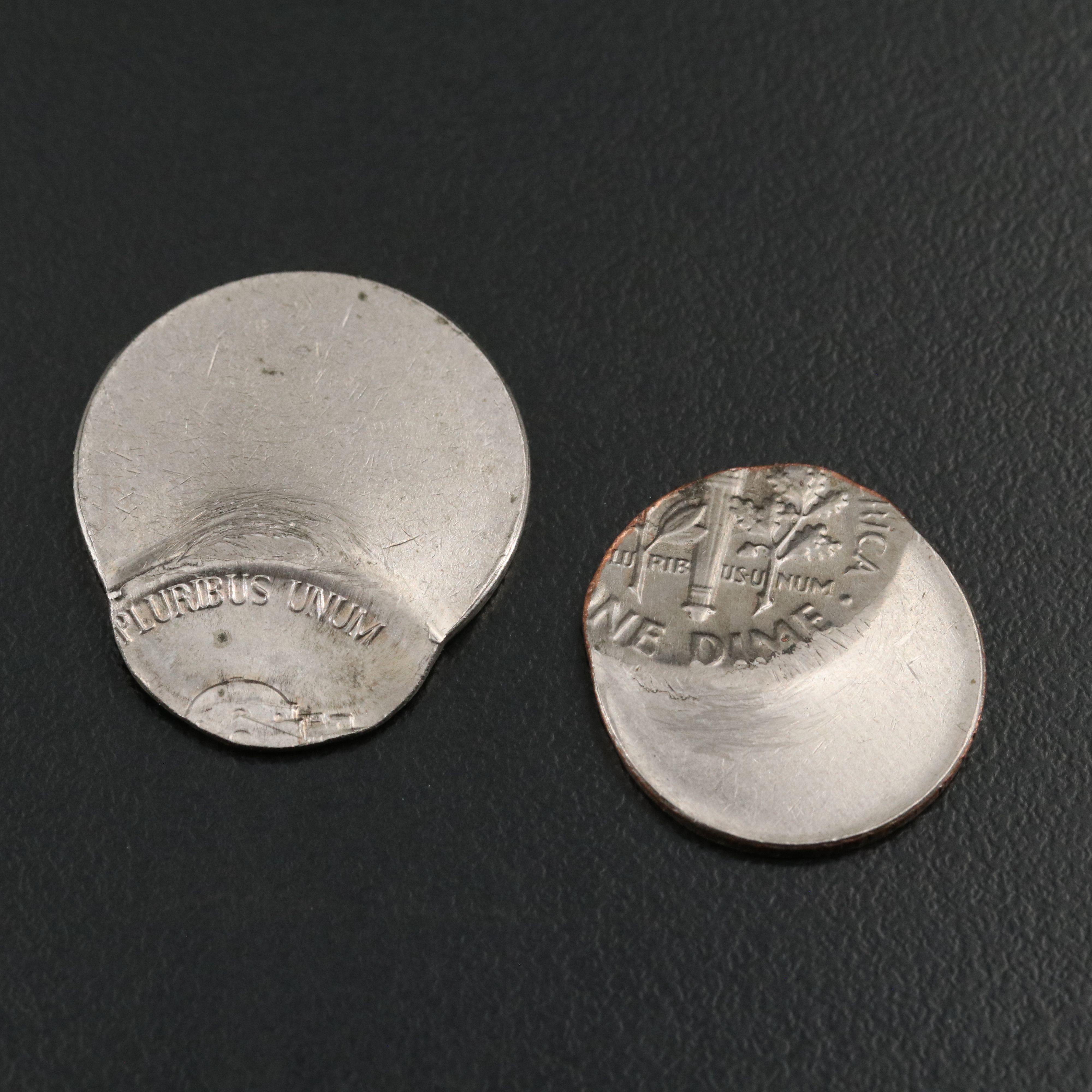 Ten U.S. Coins Struck Off Center