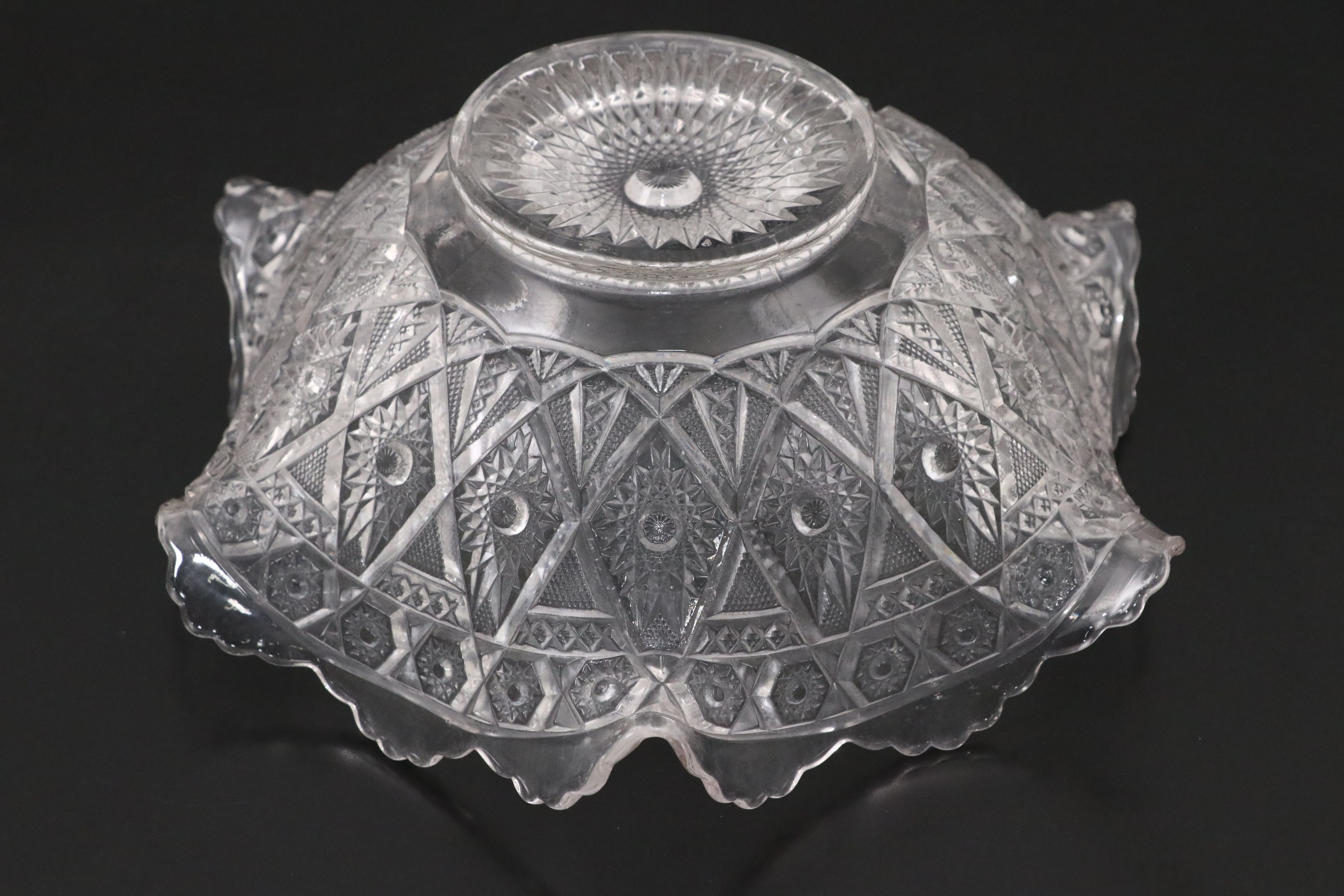 American Brilliant Cut Glass Decorative Bowl, Compote, and More Table Décor