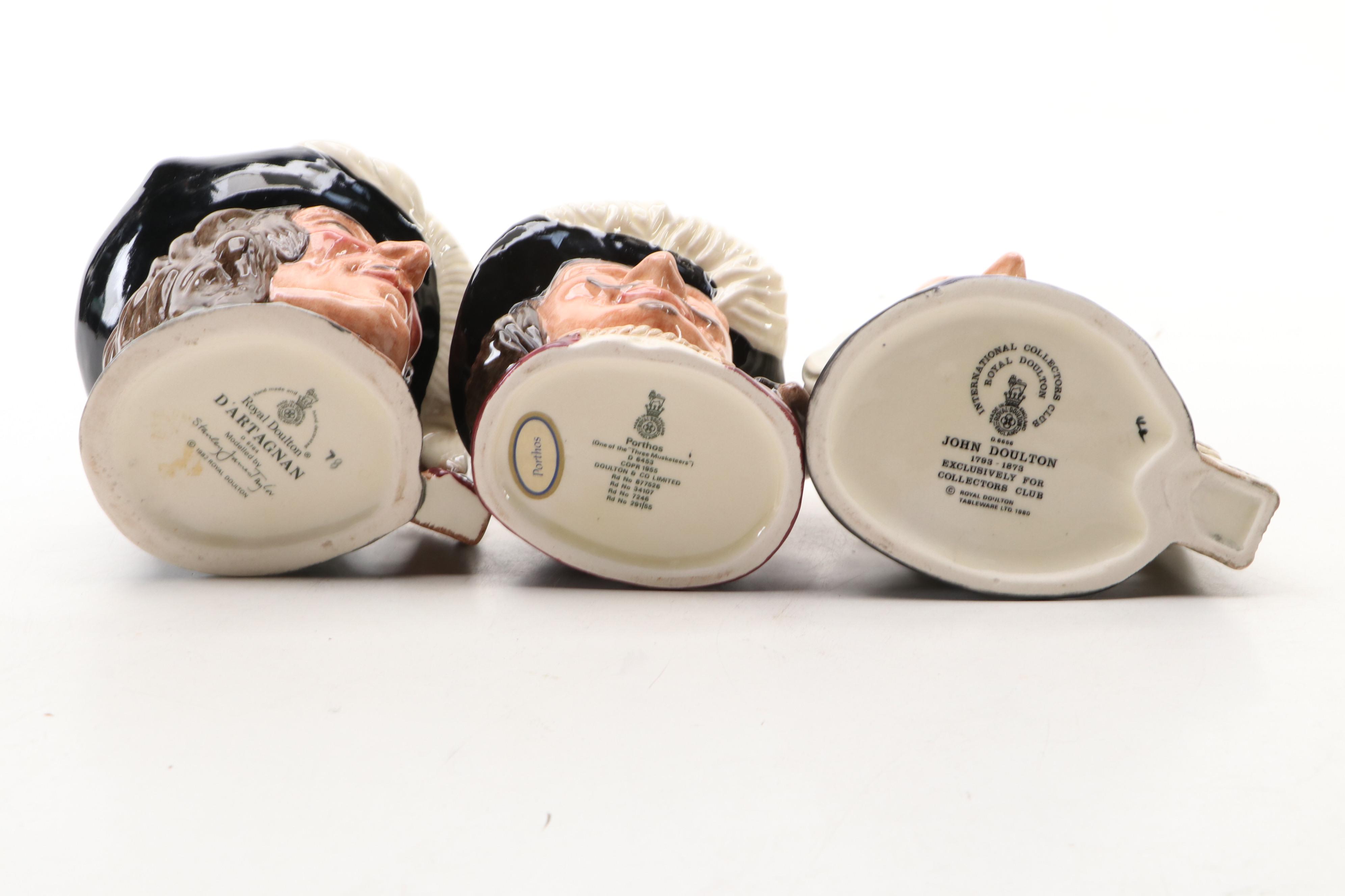 Royal Doulton John Doulton Exclusive and Other Ceramic Character Mugs