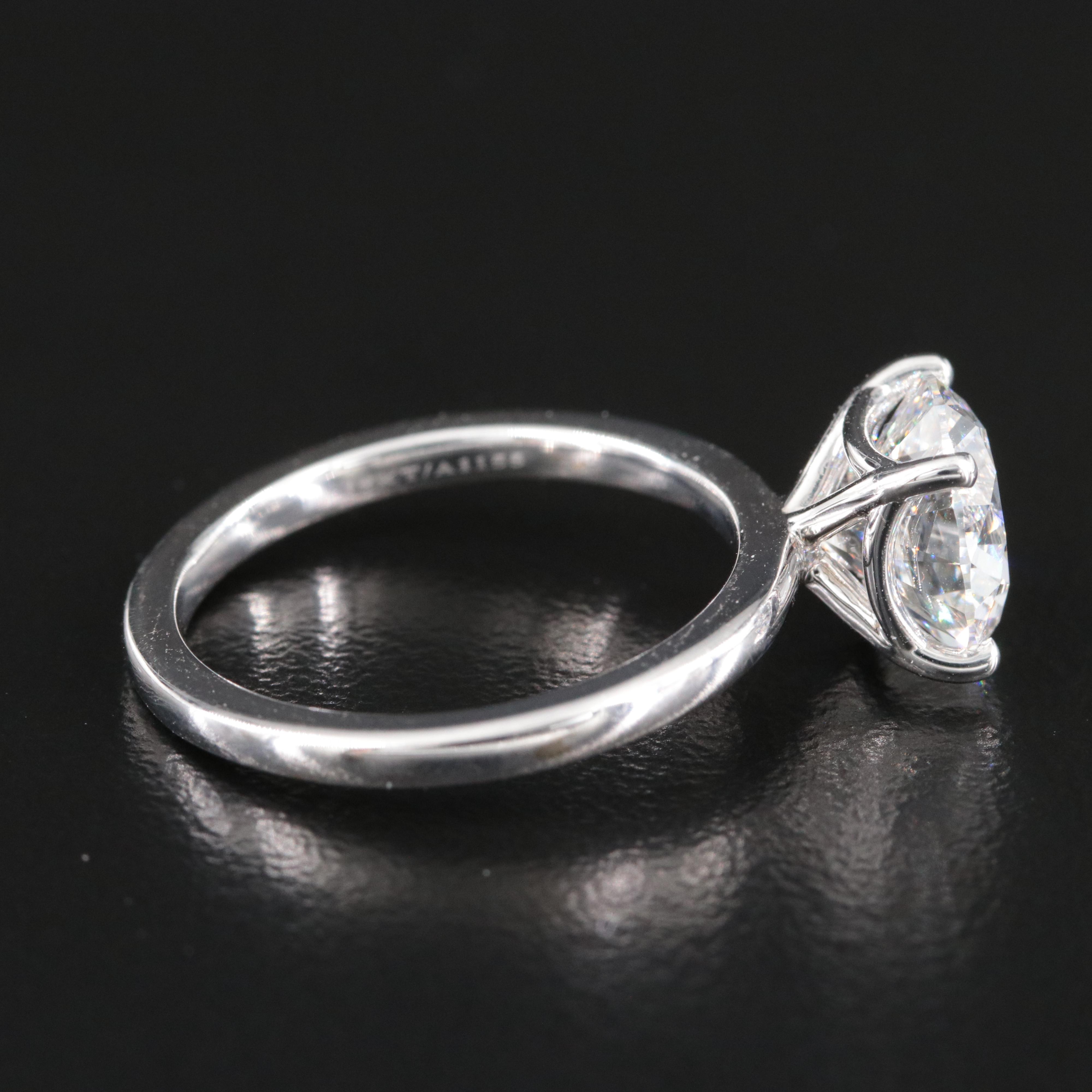 18K 2.47 CT Lab Grown Diamond Solitaire Ring with IGI Online Report