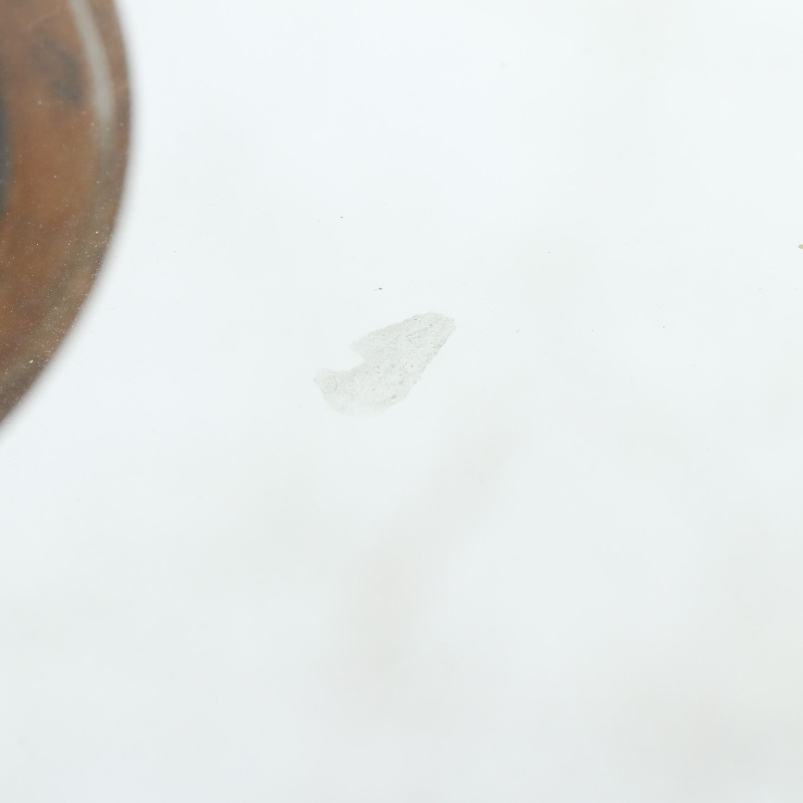 Contemporary Metal Figural Pedestal Table with Glass Top