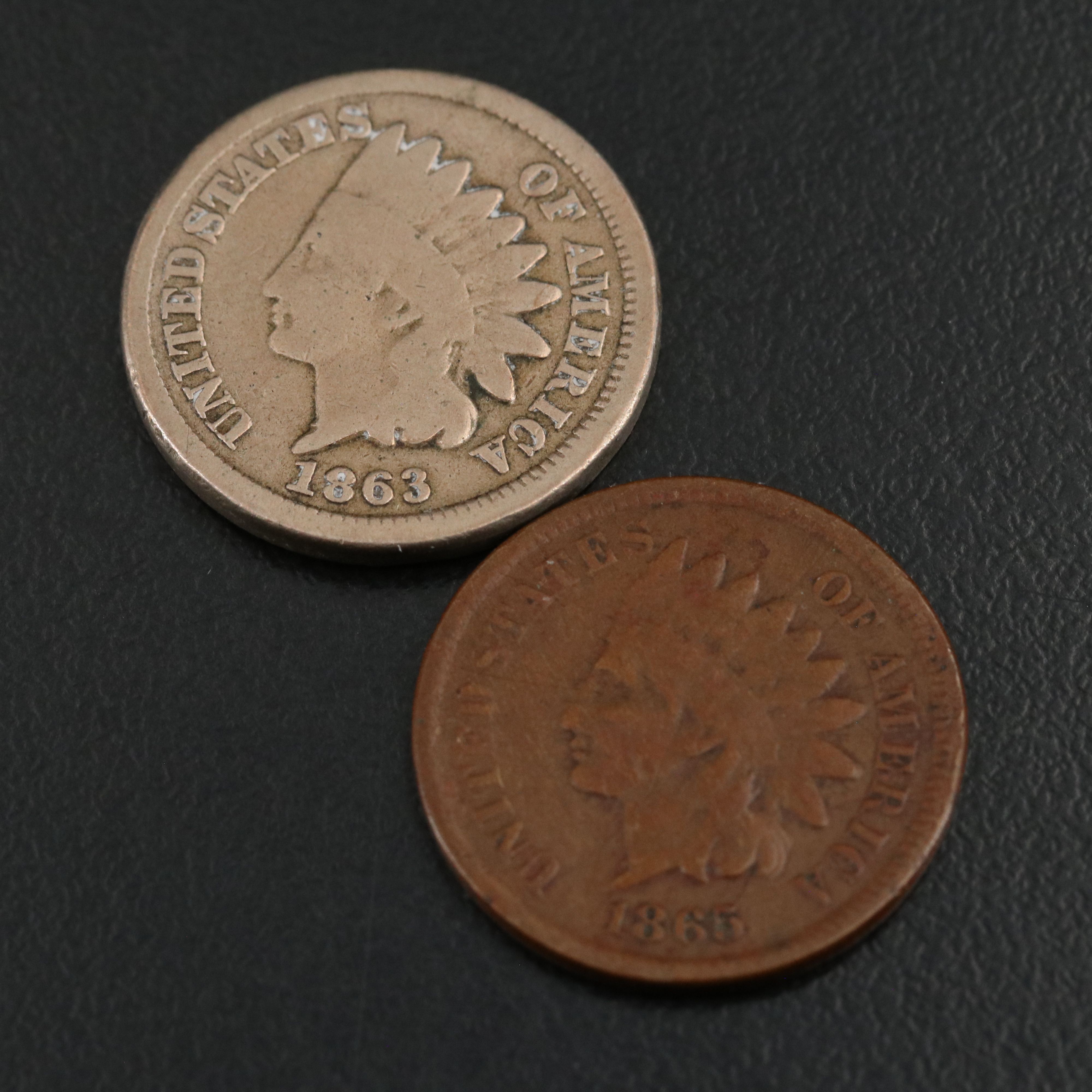 Five Different Early Indian Cents with Problems