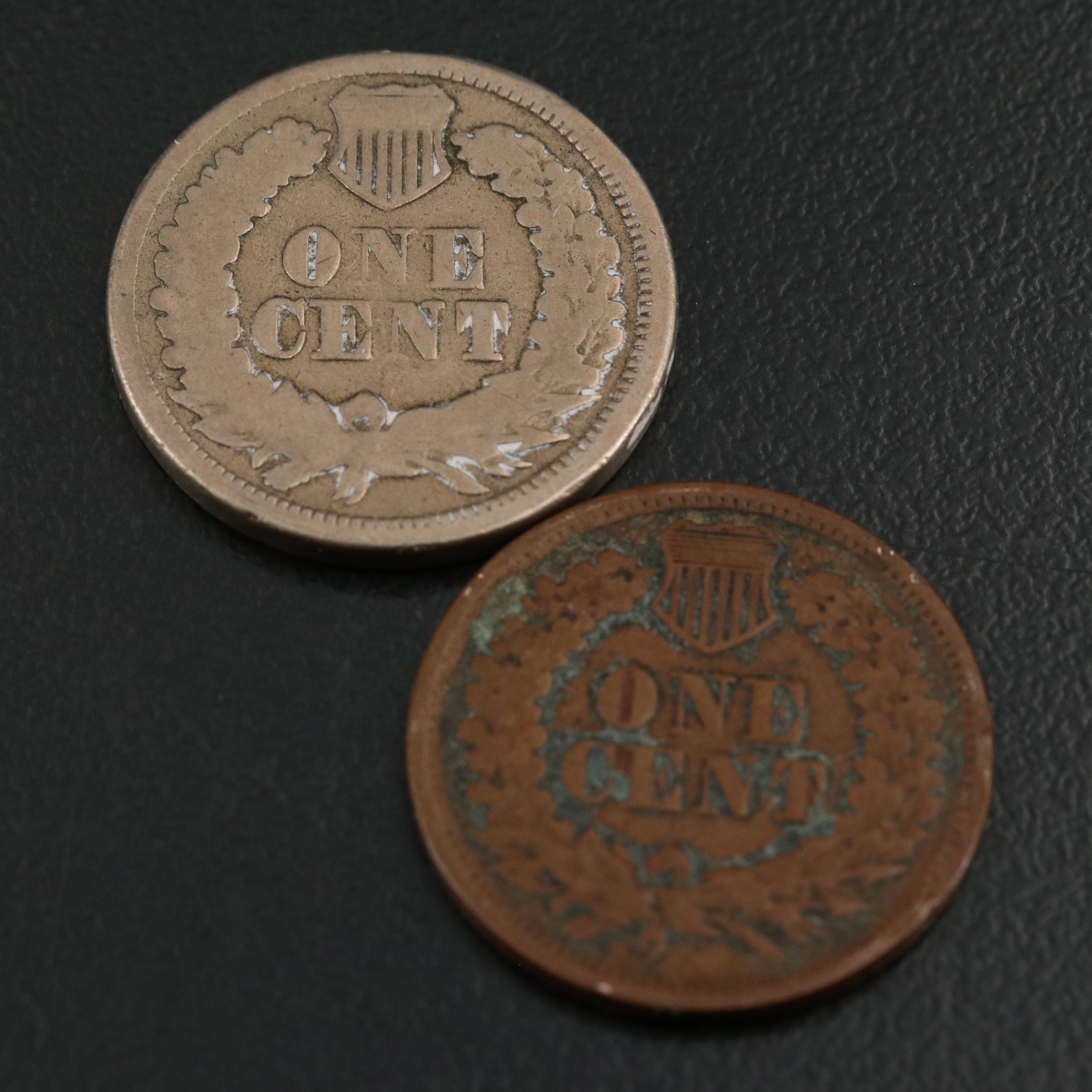 Five Different Early Indian Cents with Problems