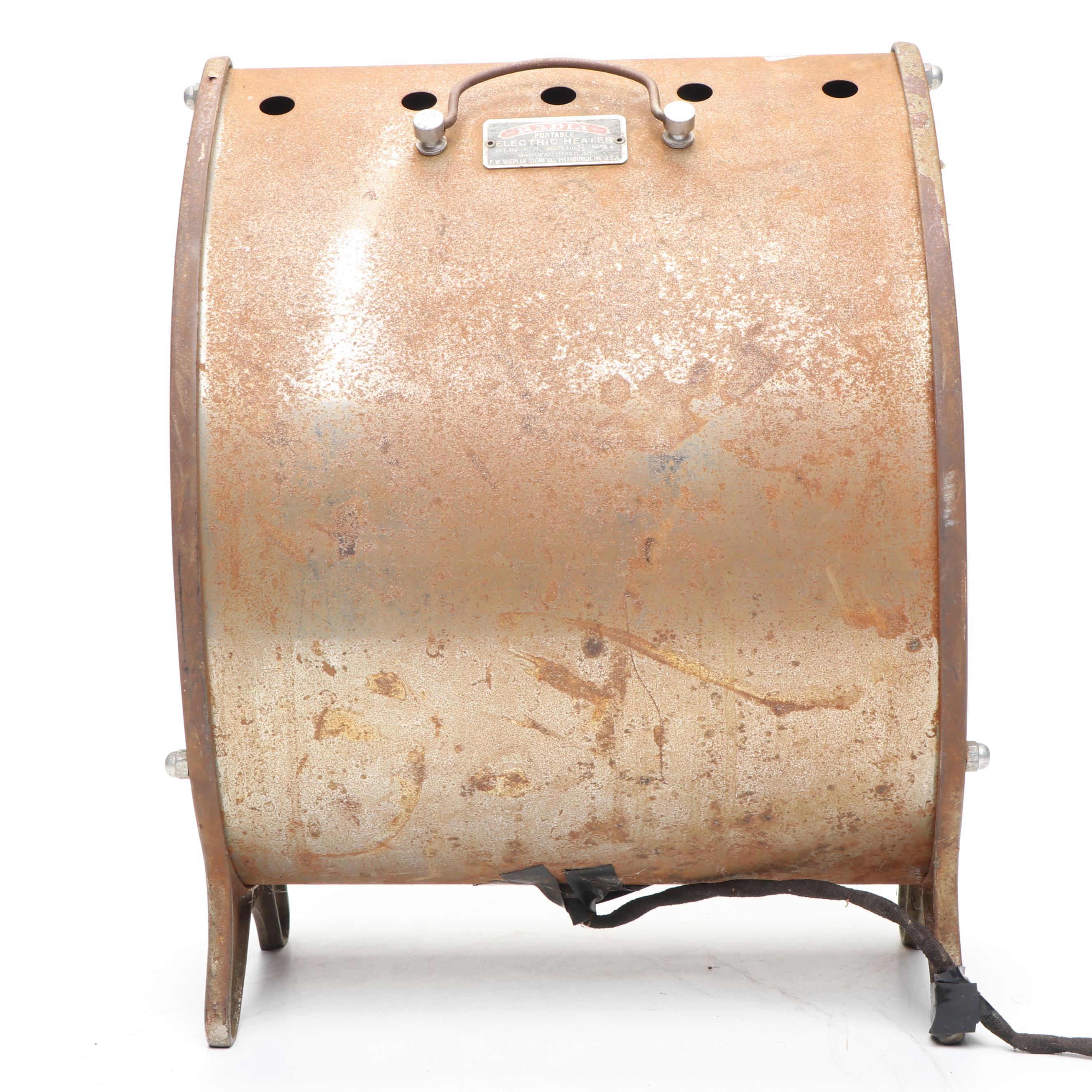 Radia Cast Iron Portable Electric Heater, Early to Mid-20th Century