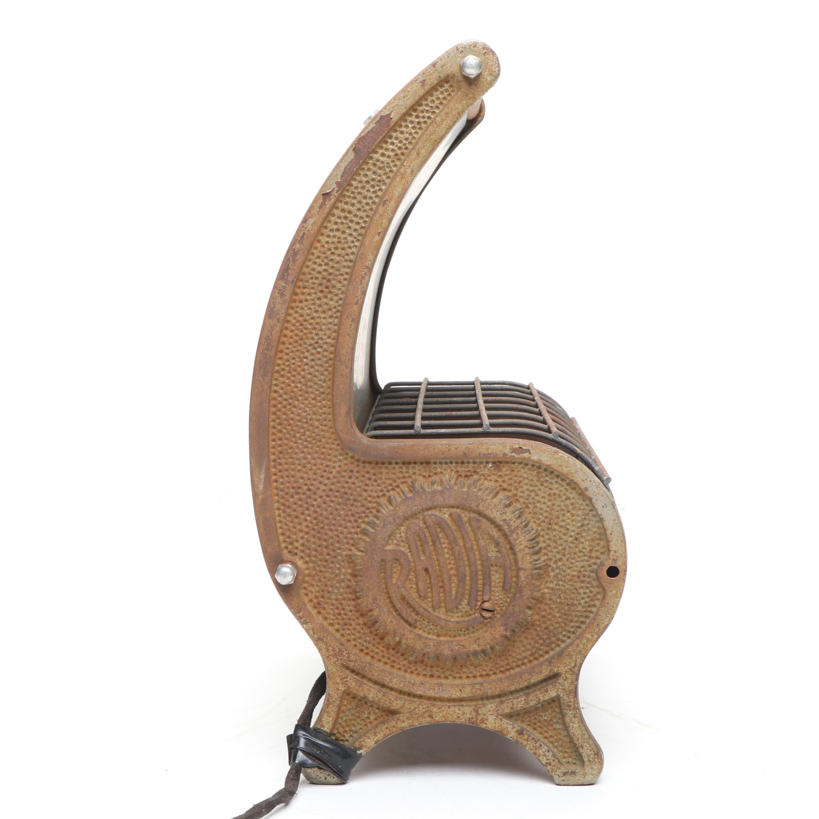 Radia Cast Iron Portable Electric Heater, Early to Mid-20th Century