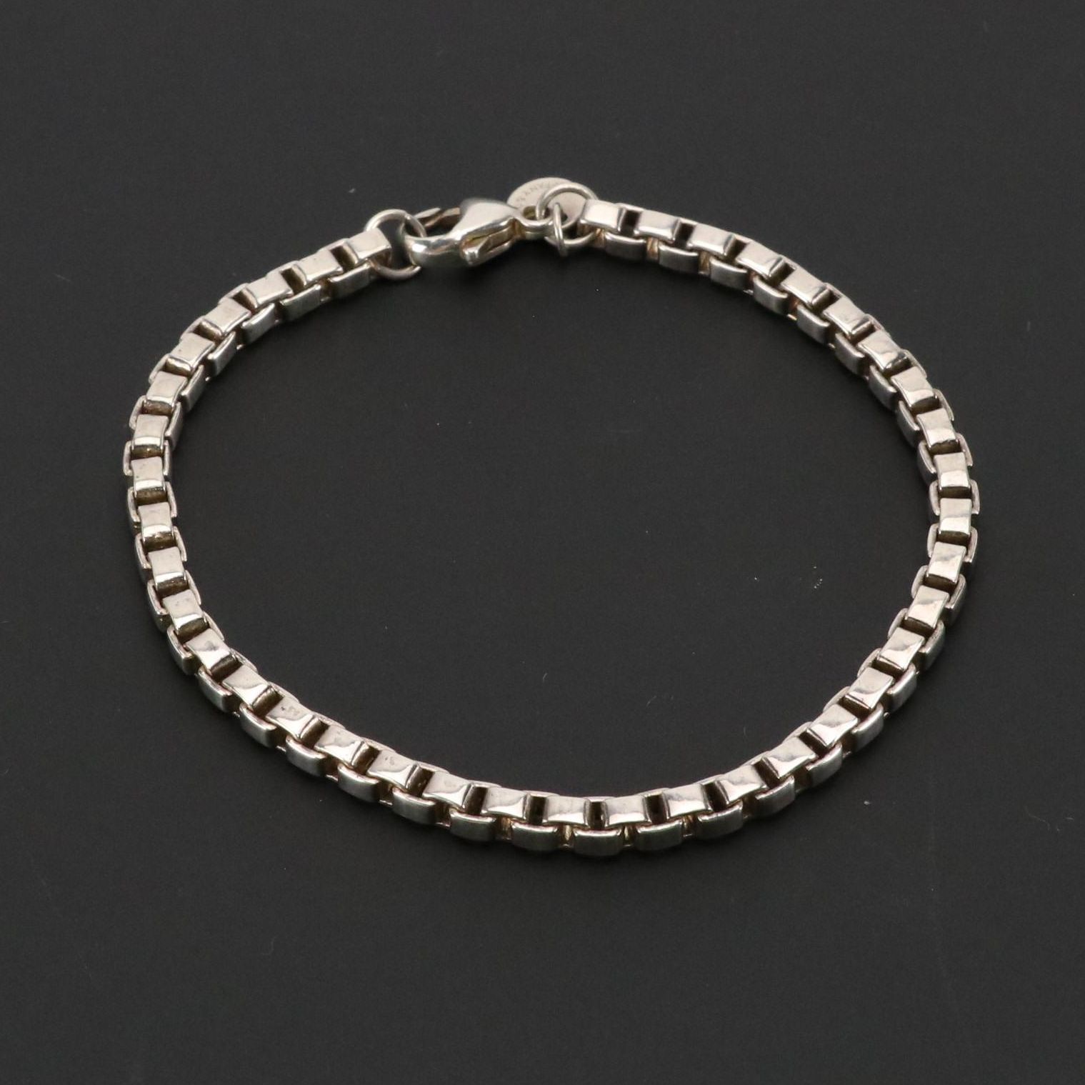 Tiffany & Co. Sterling Venetian Link Bracelet in Box