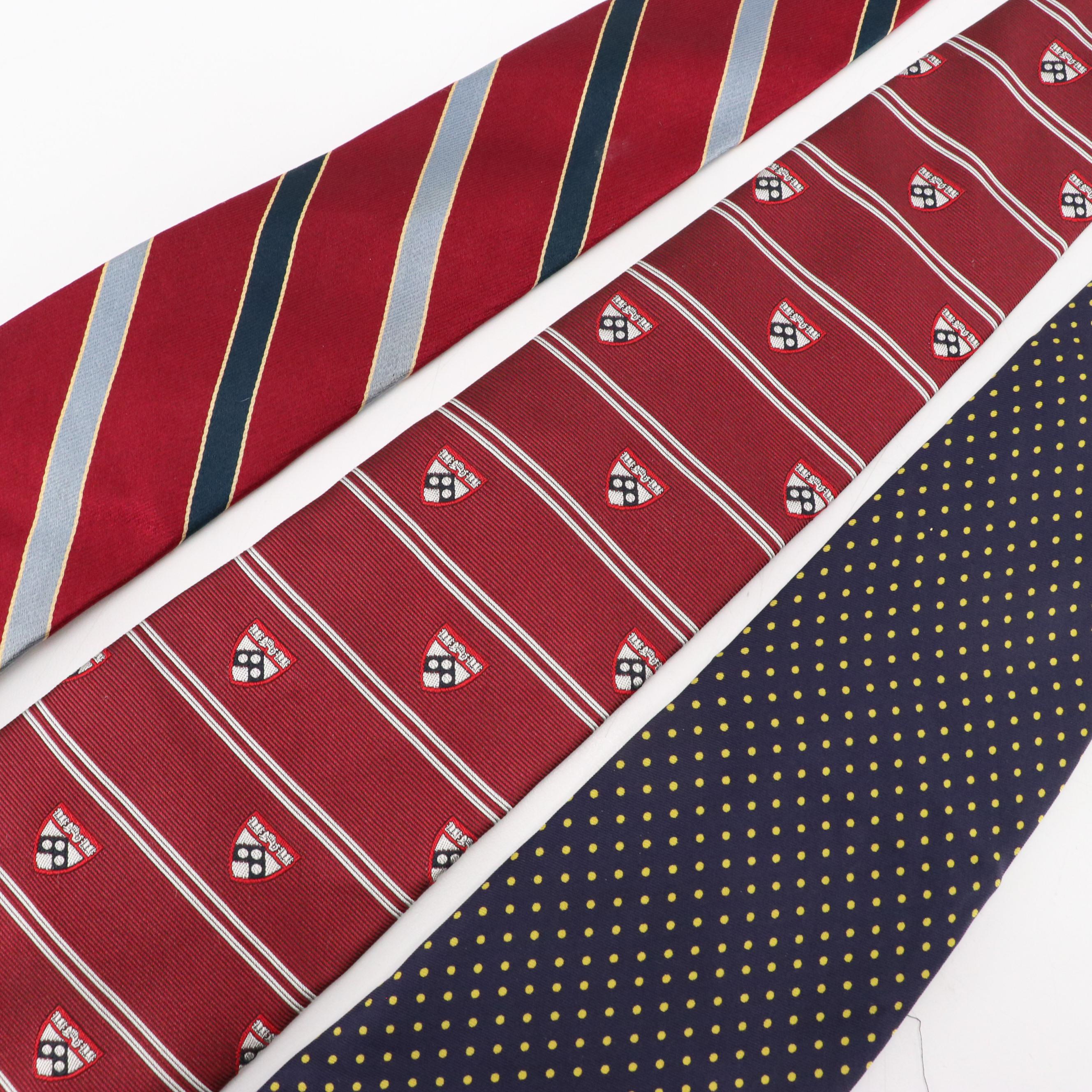 Vintage Patterned Silk and Wool Neckties Featuring Polo by Ralph Lauren, More