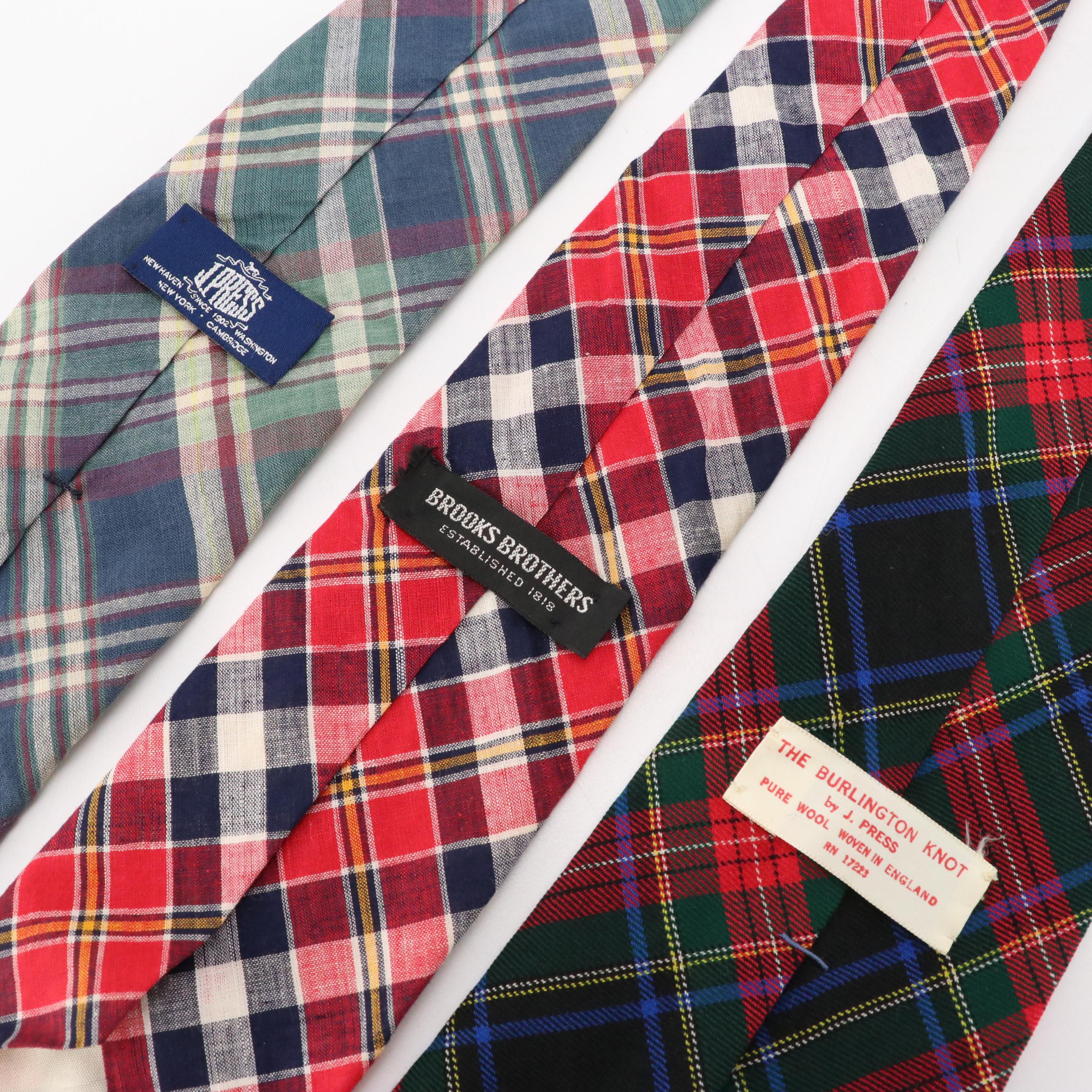 Vintage Patterned Silk and Wool Neckties Featuring Polo by Ralph Lauren, More