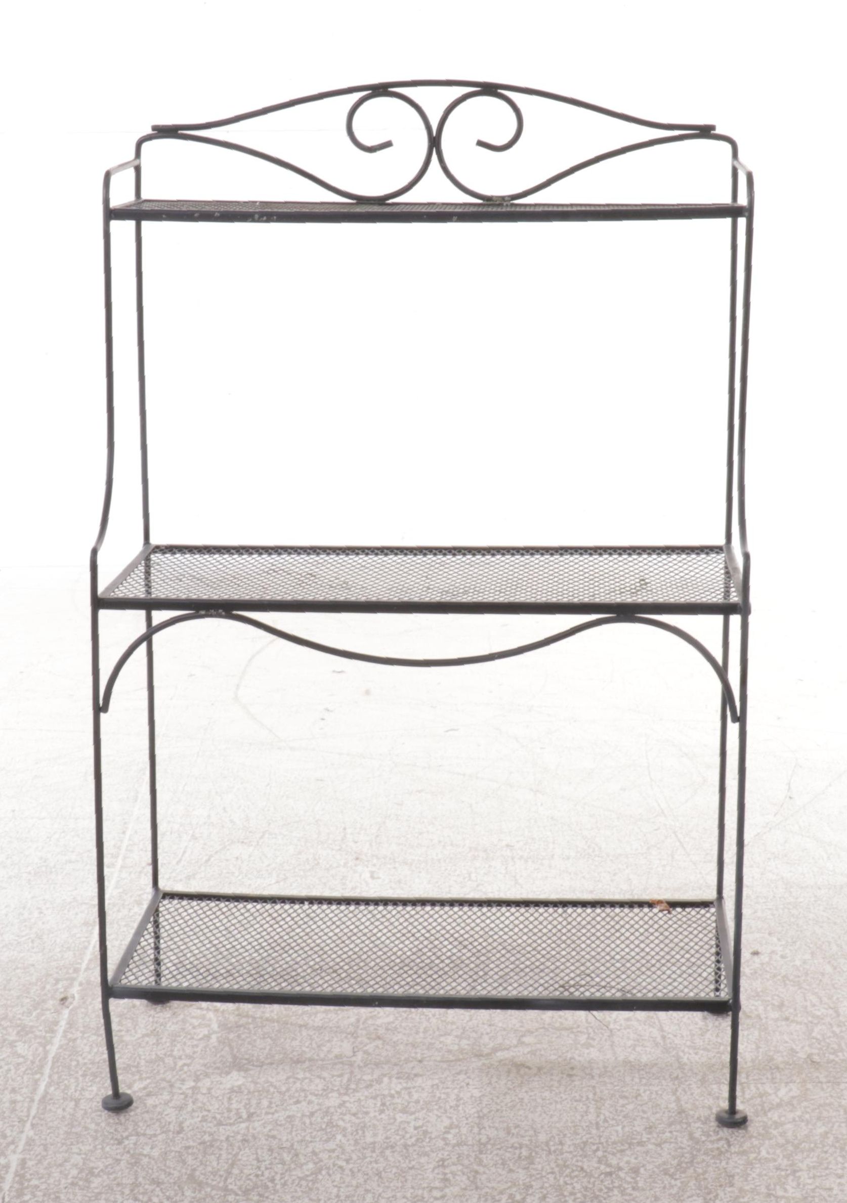 Wrought Iron Étagère Shelf