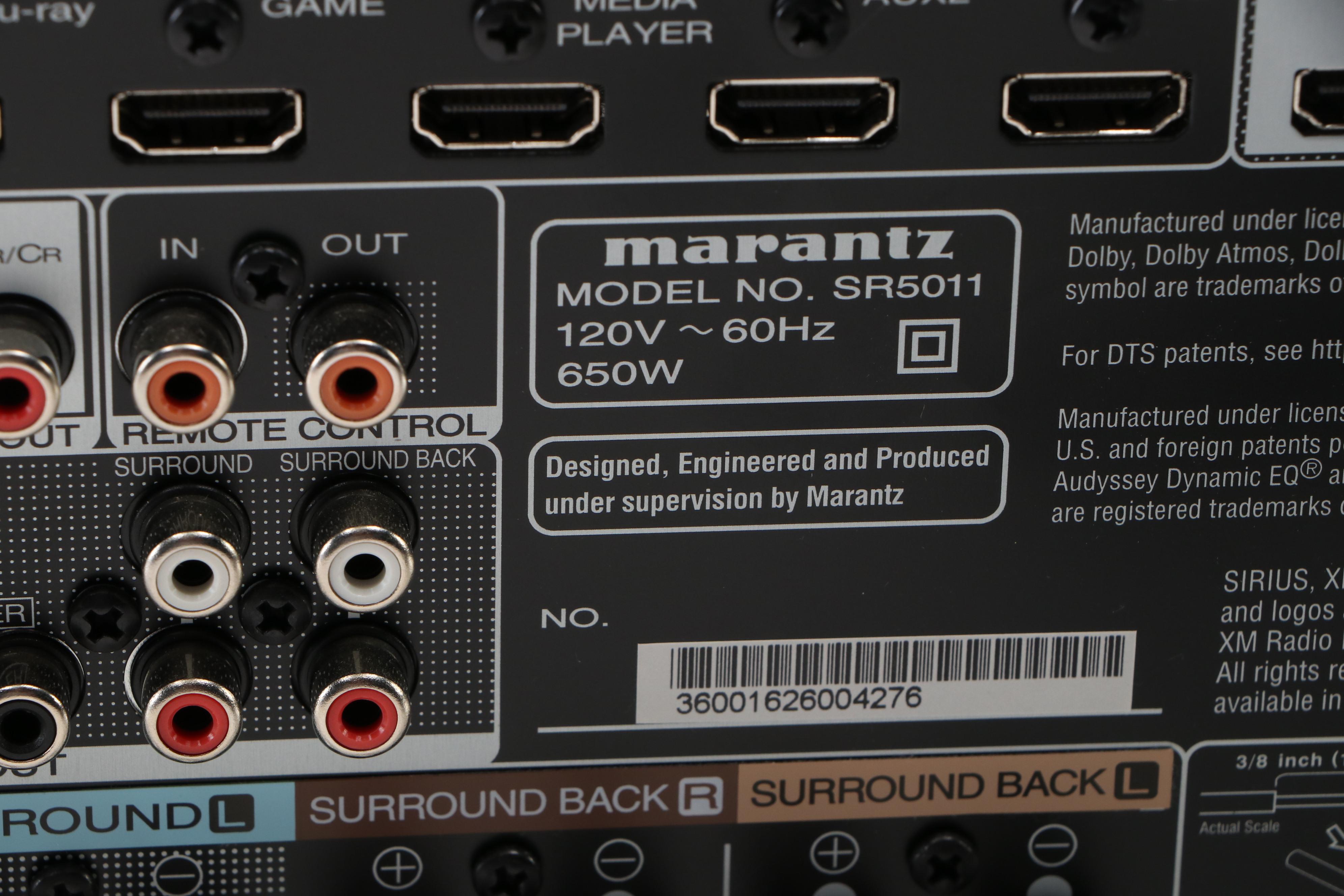 Marantz SR5011 Audio/Video Receiver