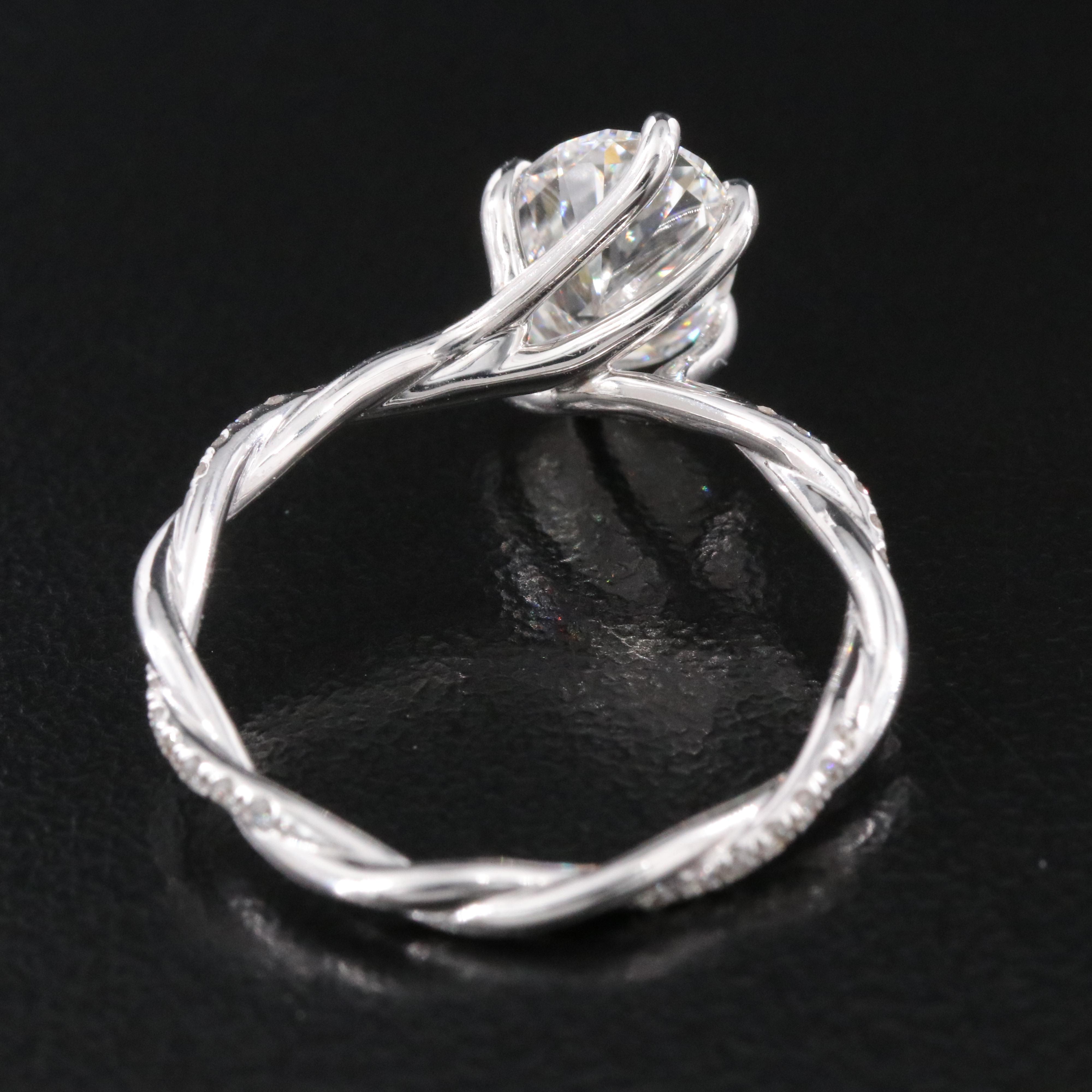 18K 1.82 CTW Lab Grown Diamond Ring with IGI Online Report
