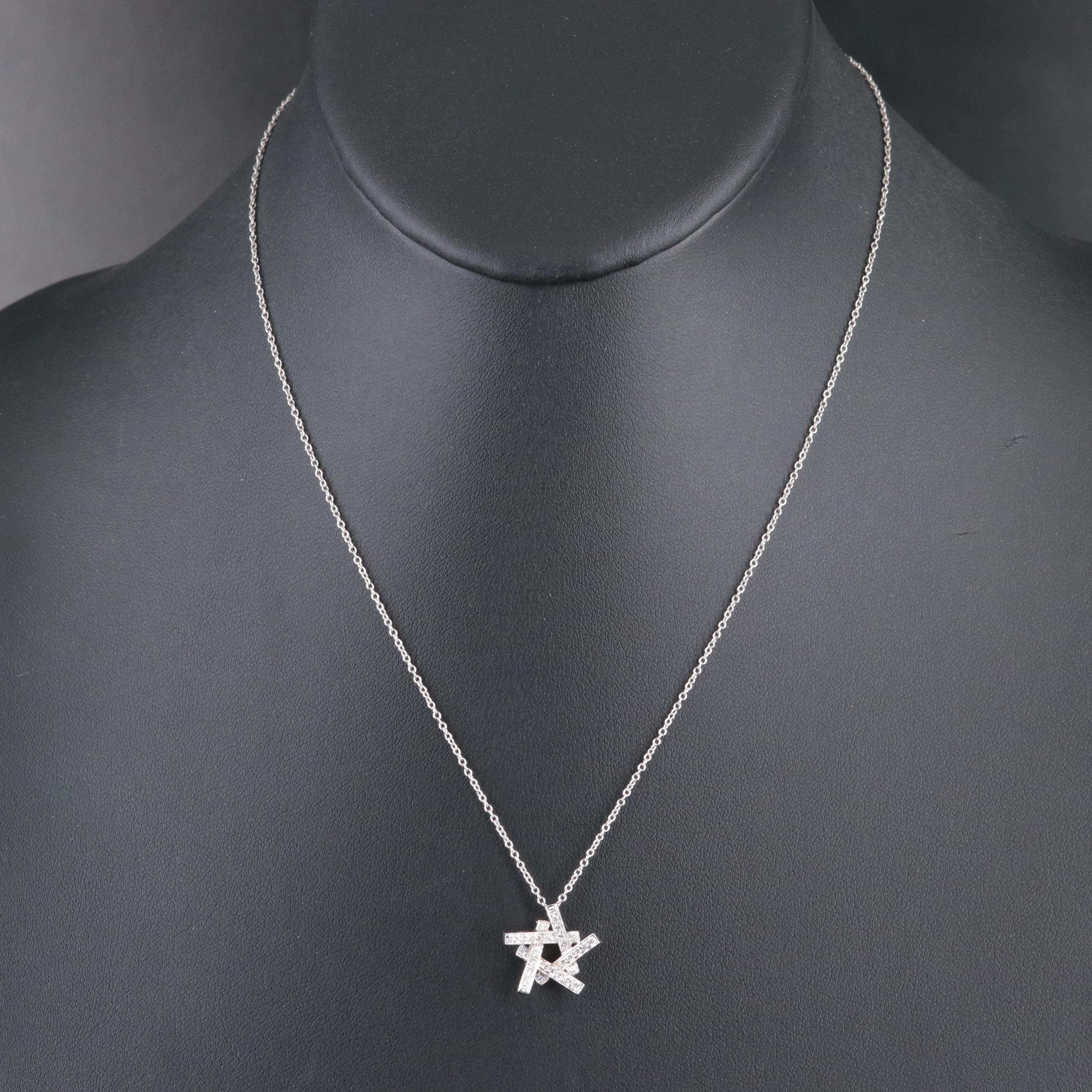 Frank Gehry for Tiffany & Co. Axis 18K Diamond Star Necklace