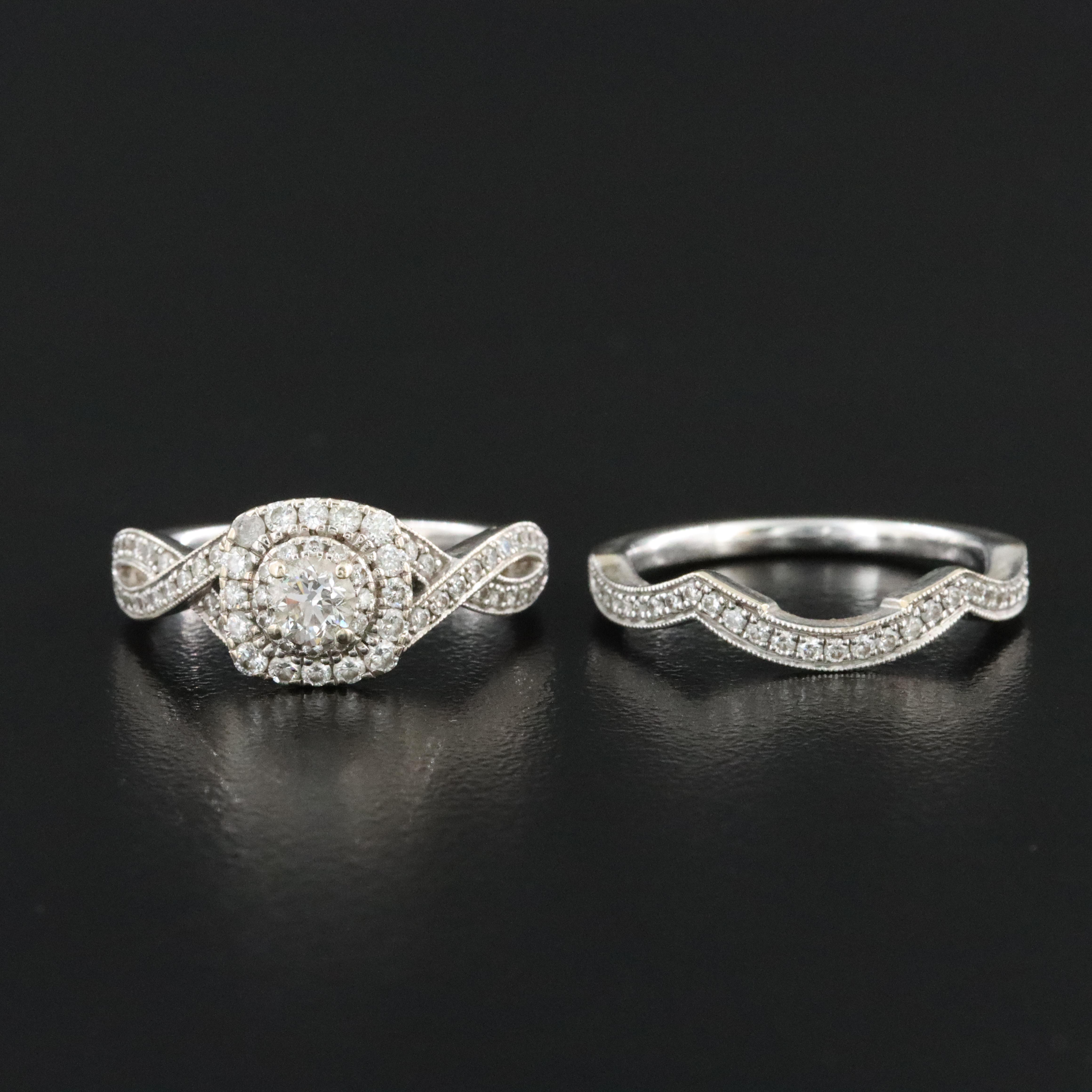 Neil Lane 14K 1.00 CTW Diamond Ring Set