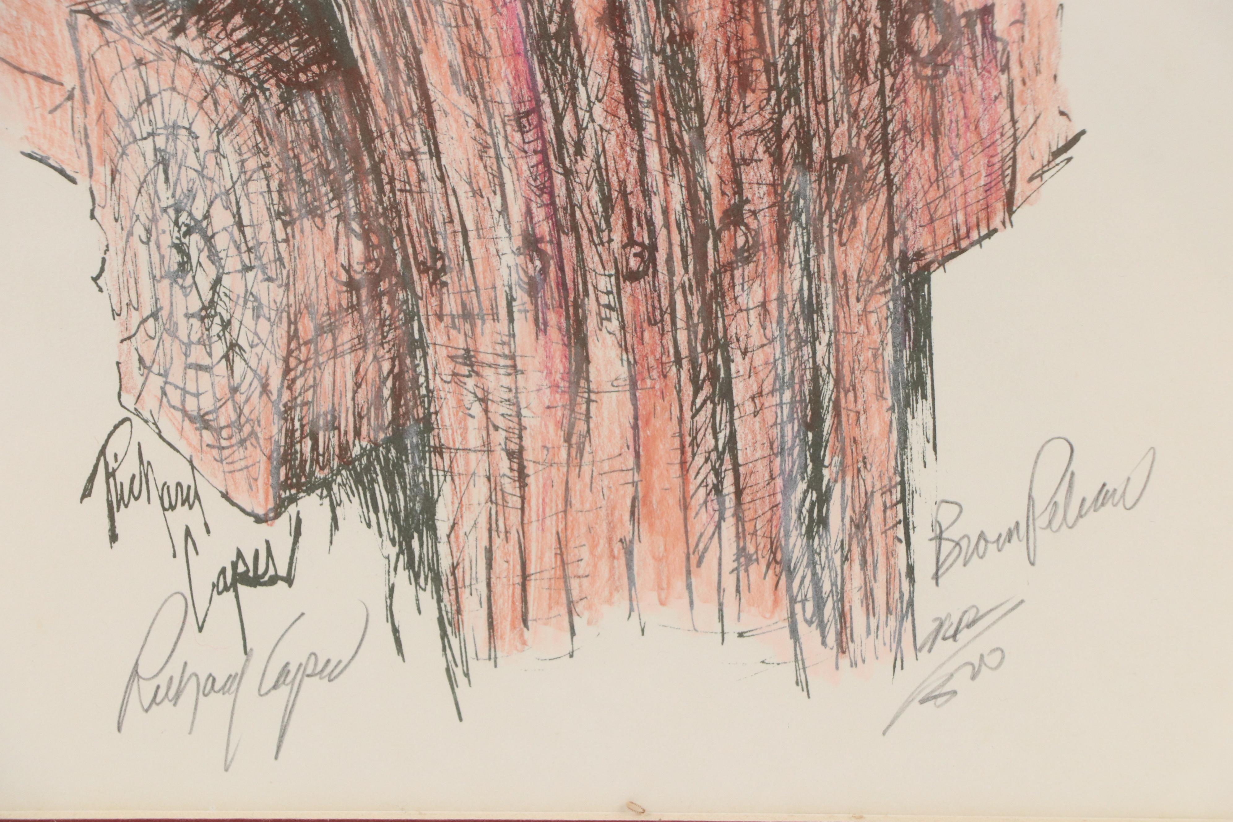 Richard Capes Lithograph "Brown Pelican"