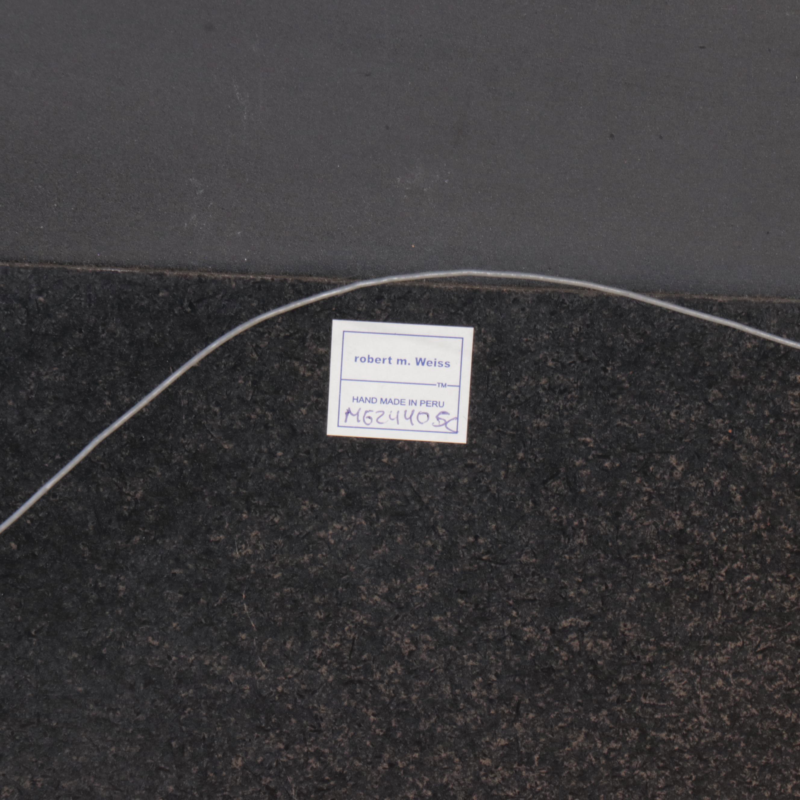 Robert M. Weiss Italian Marquetry Style Wooden Wall Mirror